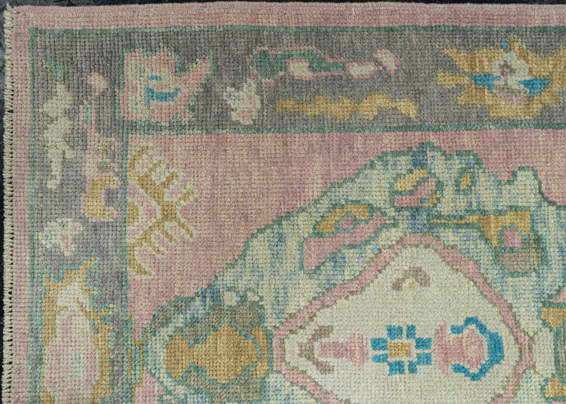 Turkish Oushak Runner Rug 3'5" x 10'1" #23663