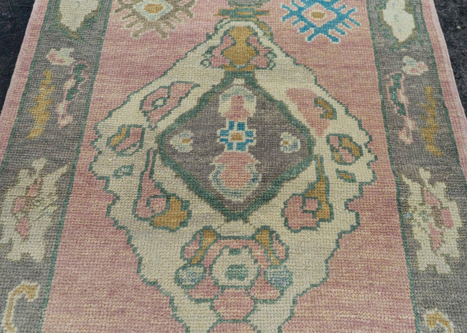 Turkish Oushak Runner Rug 3'5" x 10'1" #23663