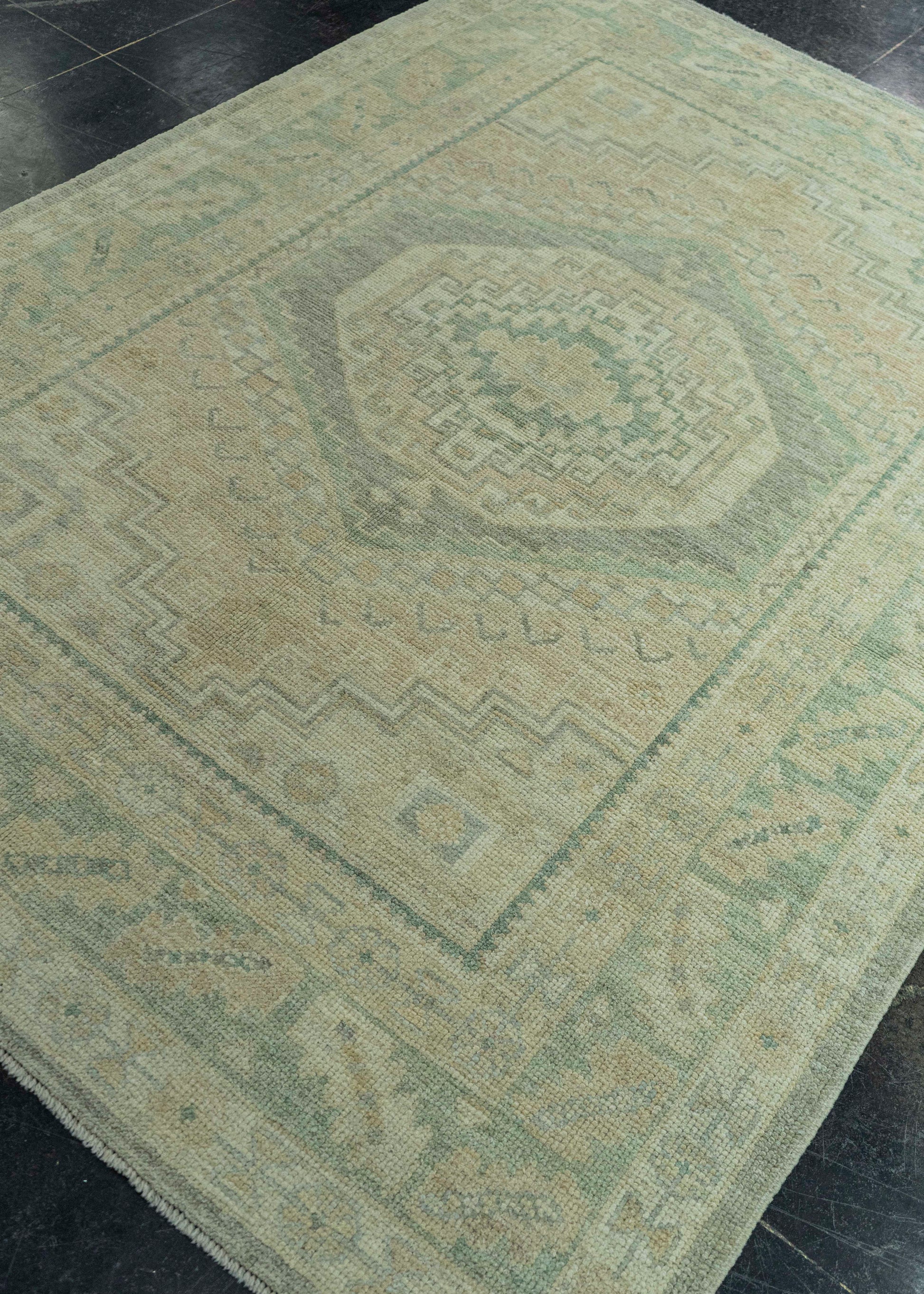 Turkish Oushak Rug 5'2" x 7'5" #19302