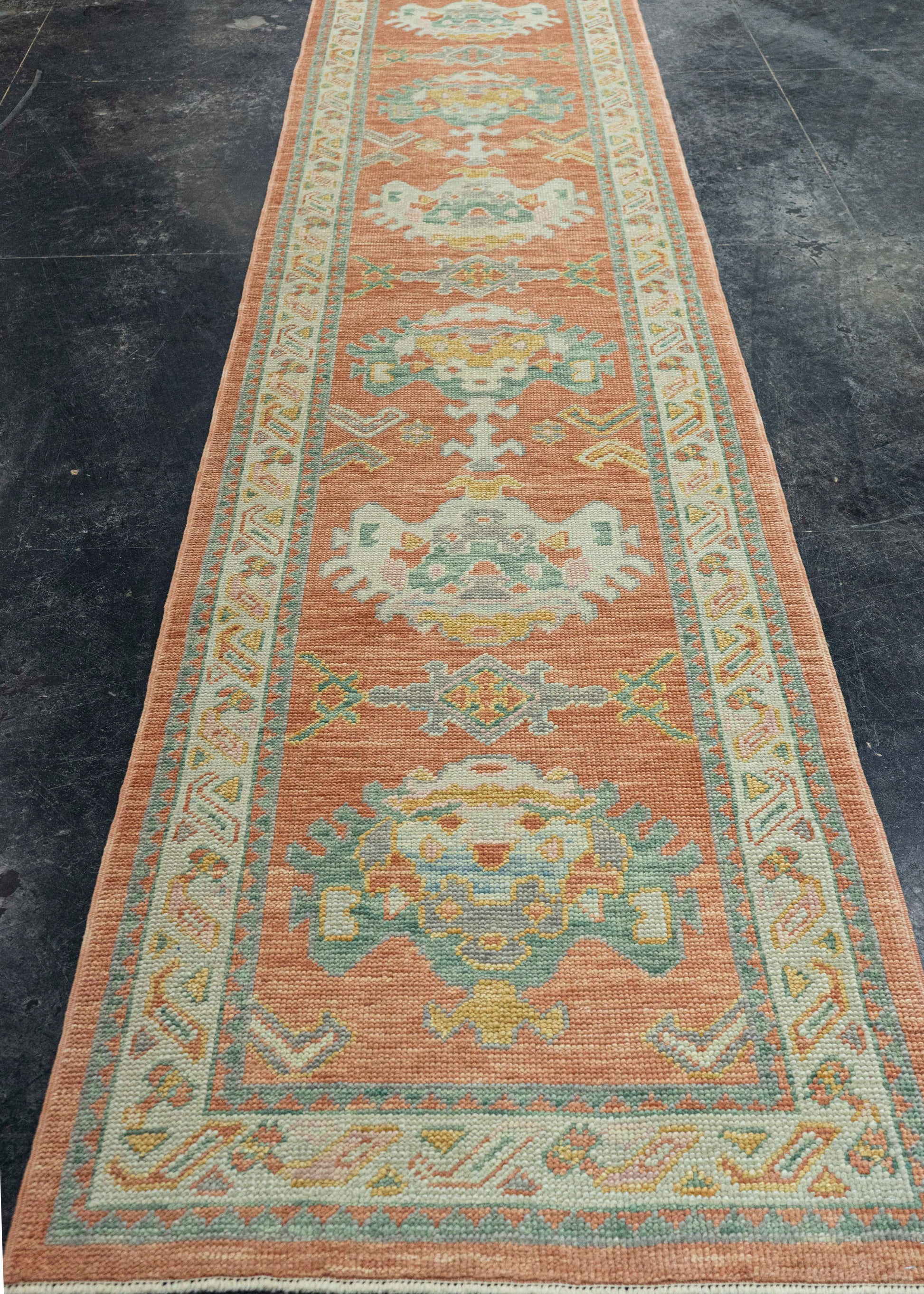 Turkish Oushak Runner Rug 2'11" x 12'6" #23662