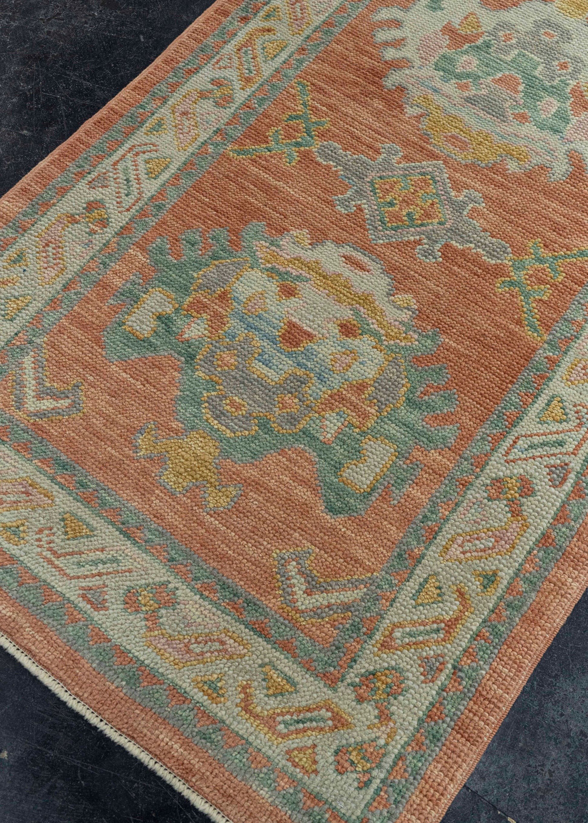 Turkish Oushak Runner Rug 2'11" x 12'6" #23662