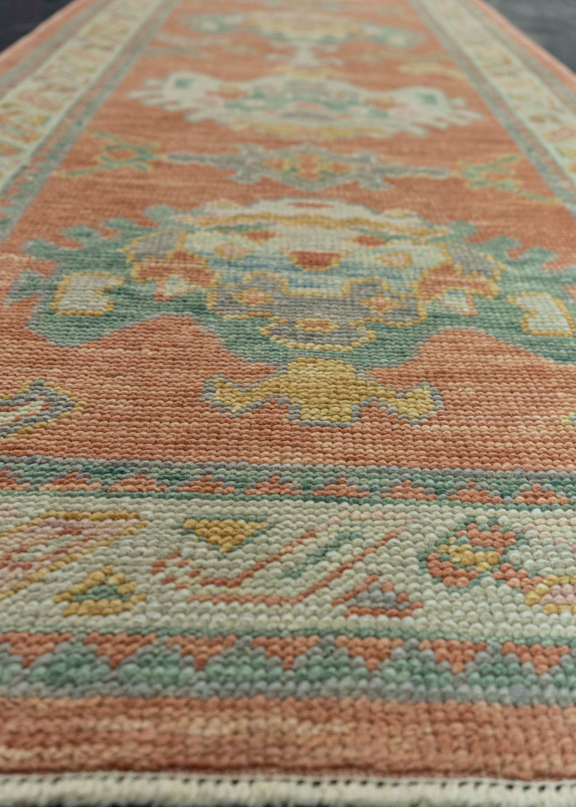 Turkish Oushak Runner Rug 2'11" x 12'6" #23662