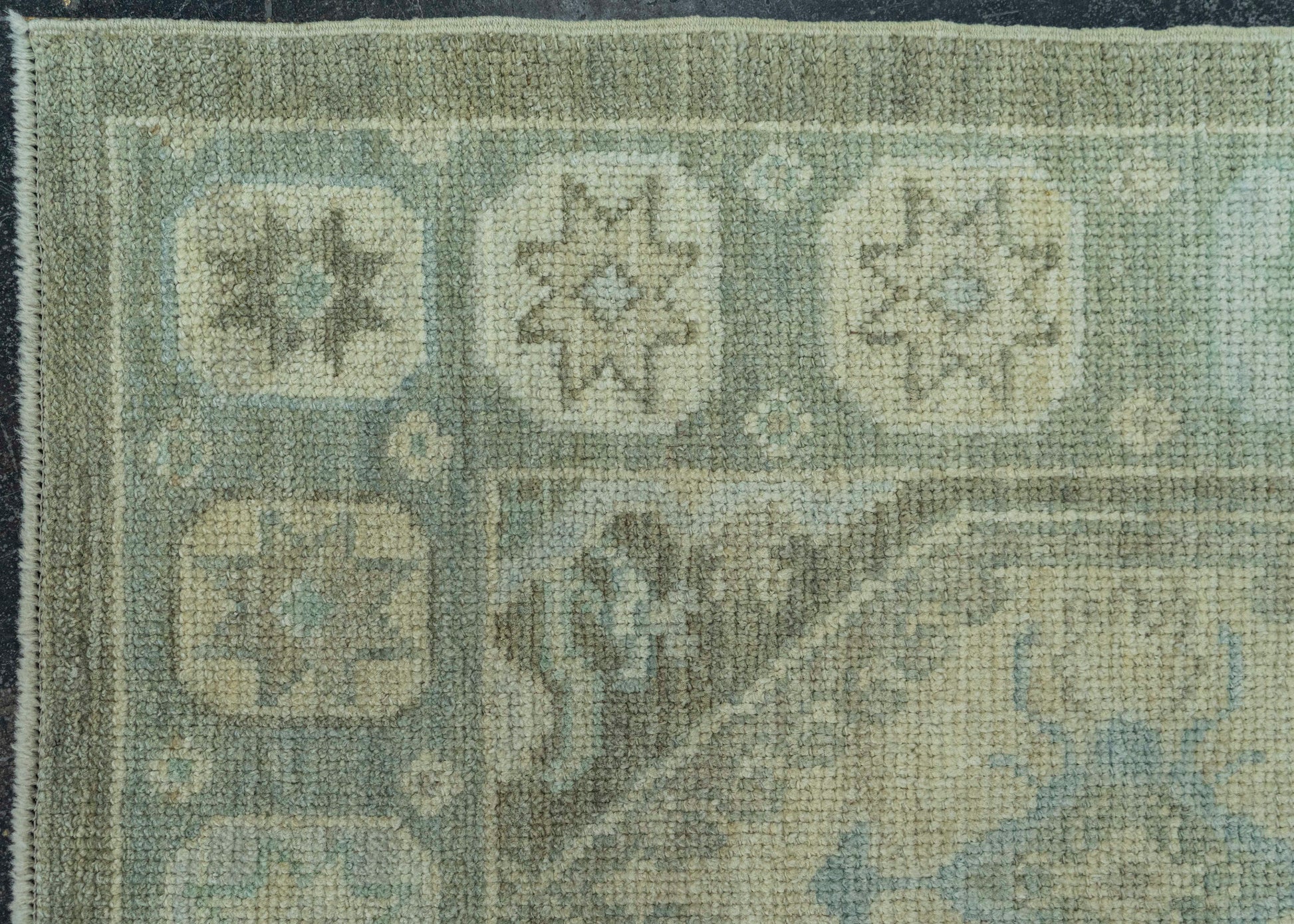 Turkish Oushak Rug 5'4" x 7'5" #19255