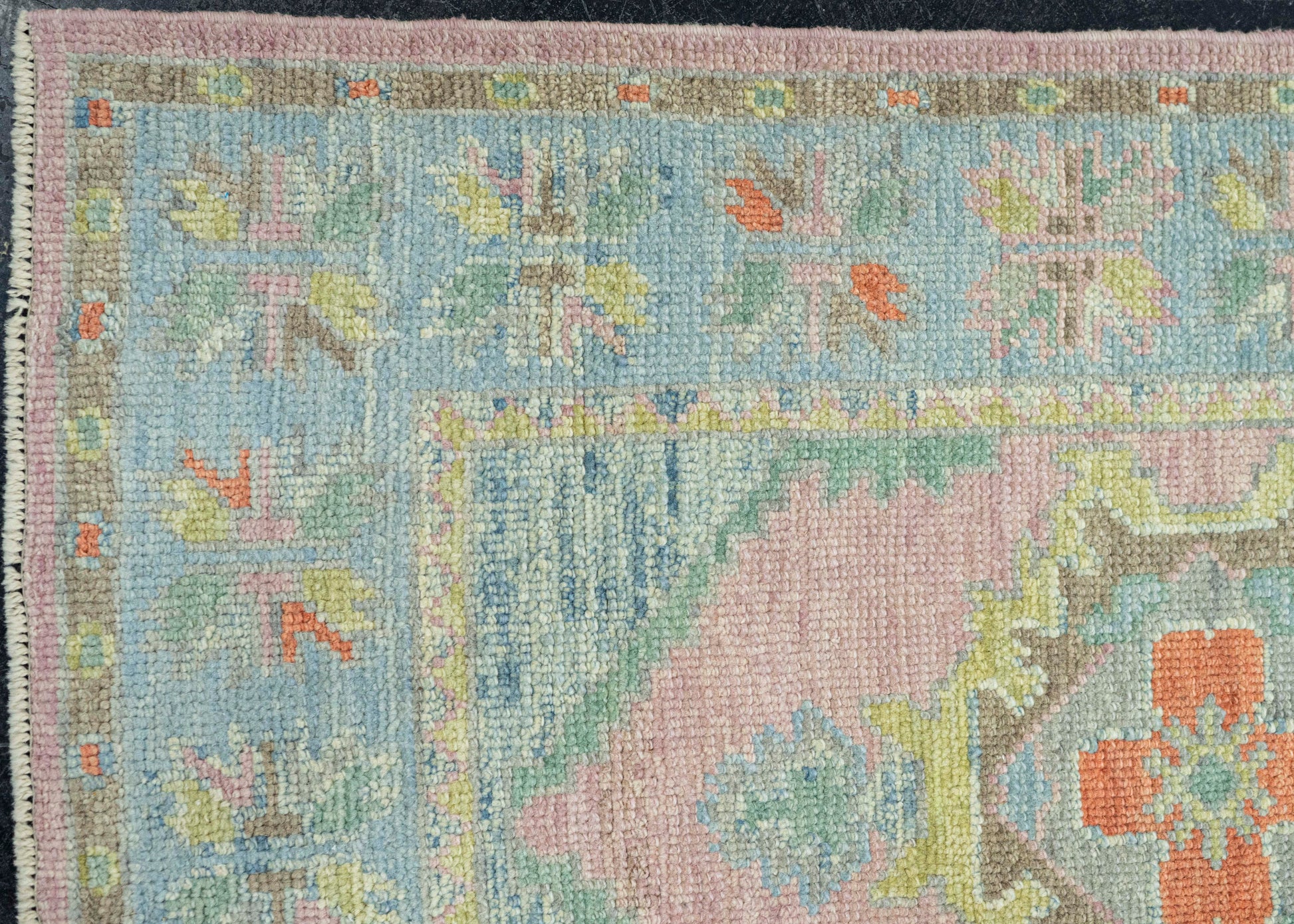 Turkish Oushak Runner Rug 3'2" x 10'6" #23656