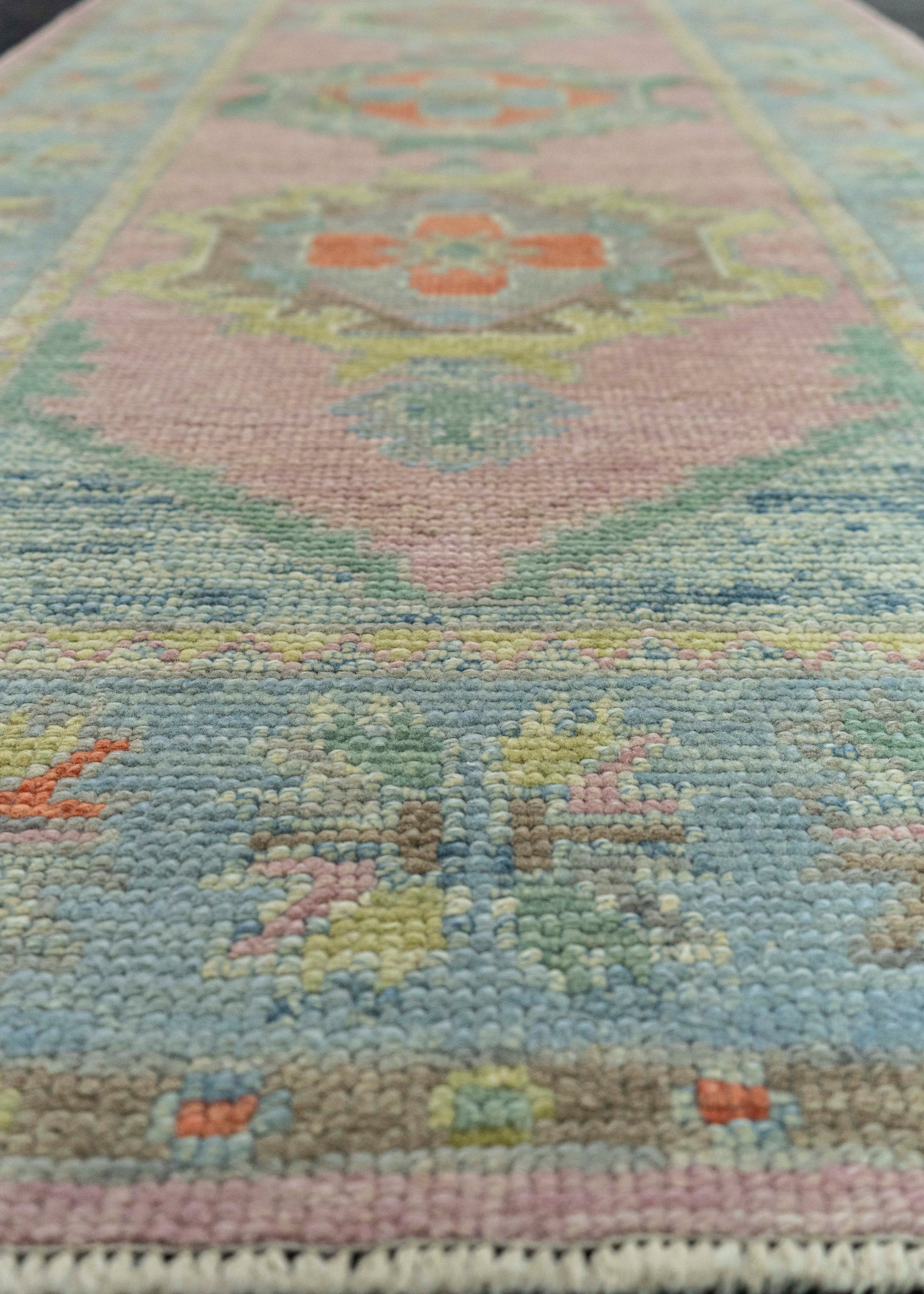 Turkish Oushak Runner Rug 3'2" x 10'6" #23656