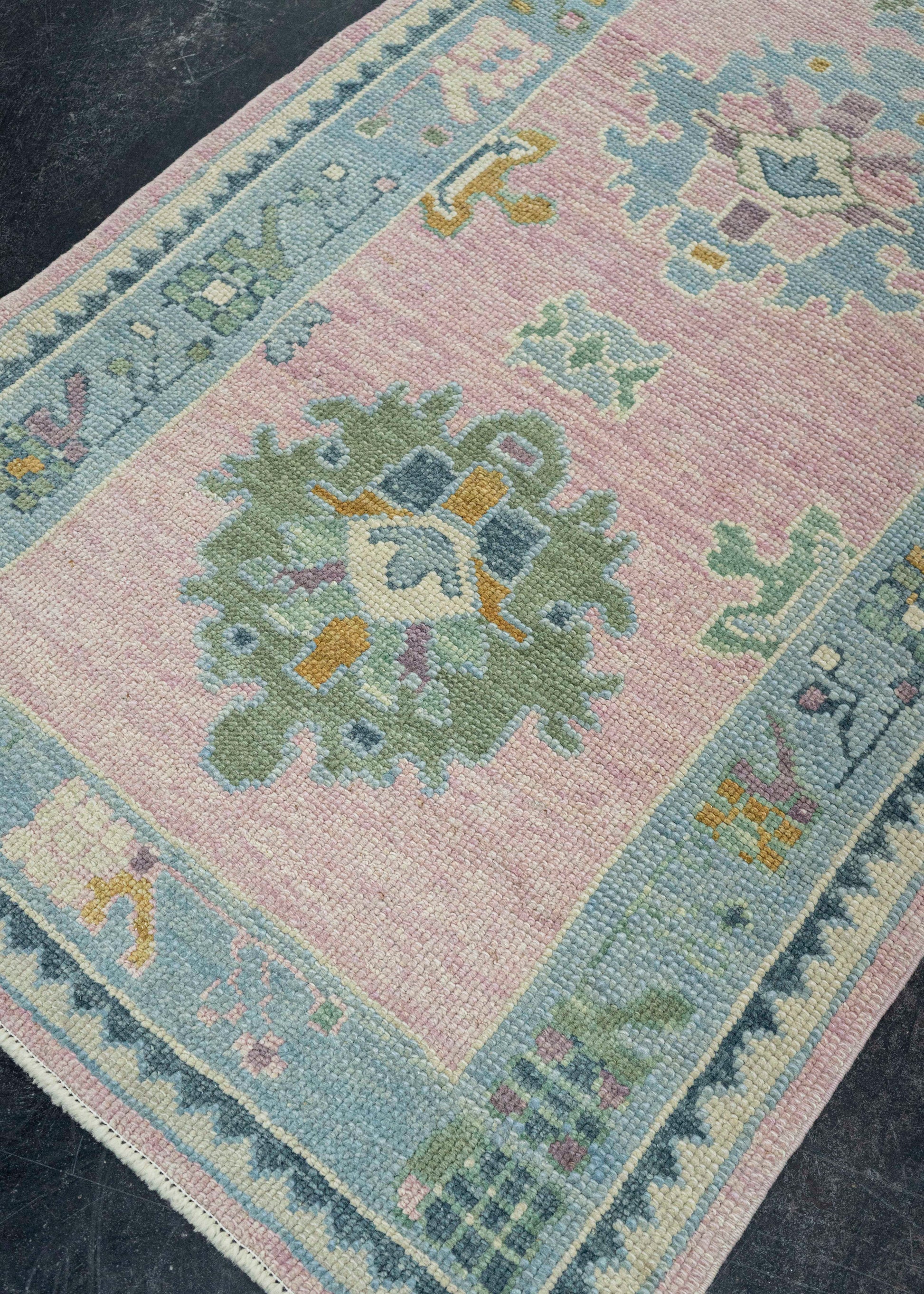Turkish Oushak Runner Rug 3'3" x 7'2" #23661