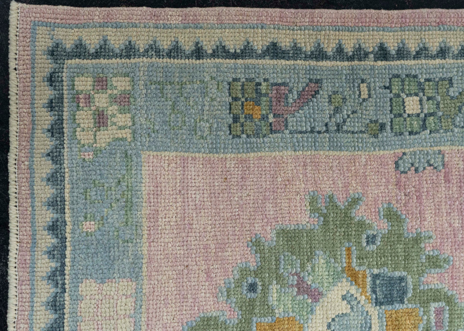 Turkish Oushak Runner Rug 3'3" x 7'2" #23661