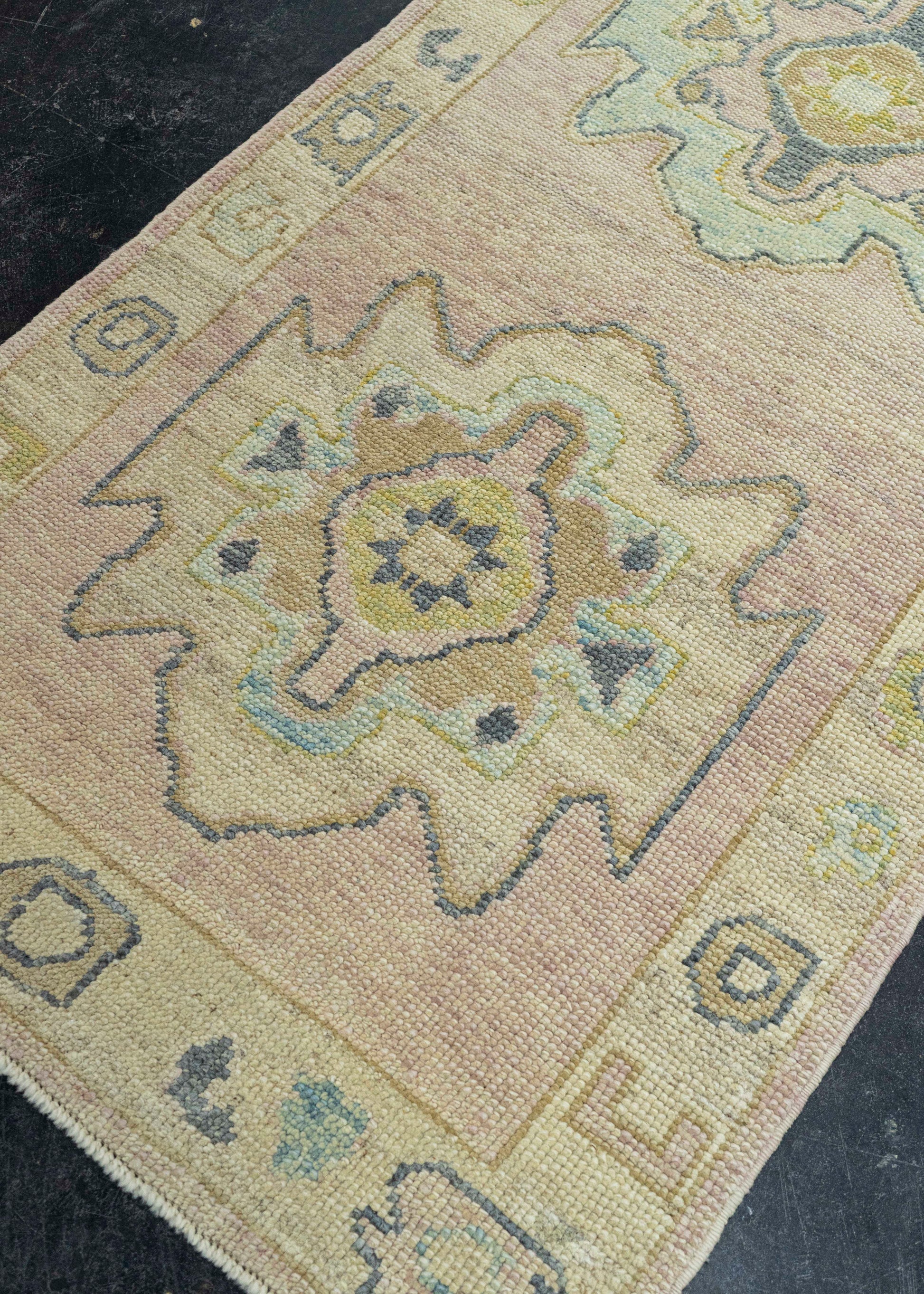 Turkish Oushak Runner Rug 3'2" x 10'3" #23657