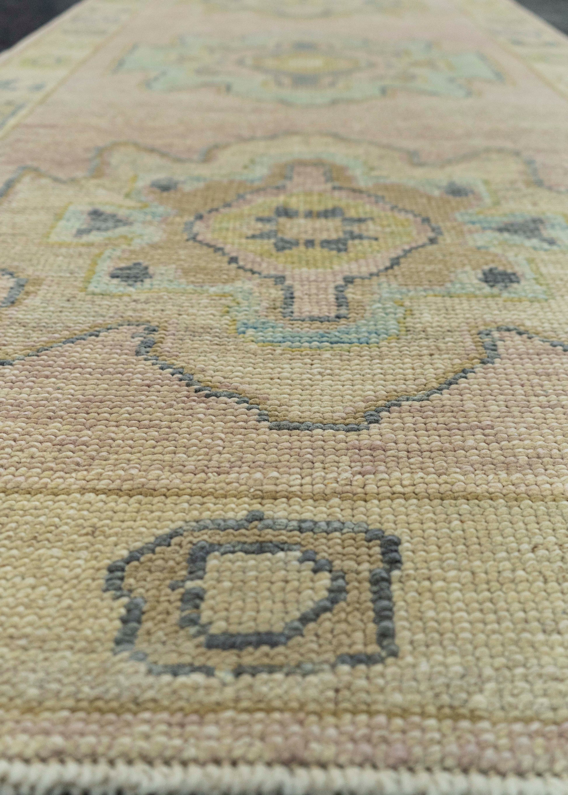 Turkish Oushak Runner Rug 3'2" x 10'3" #23657