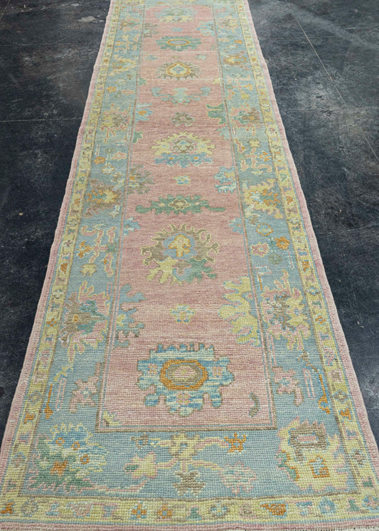 Turkish Oushak Runner Rug 2'11" x 12'2" #23660
