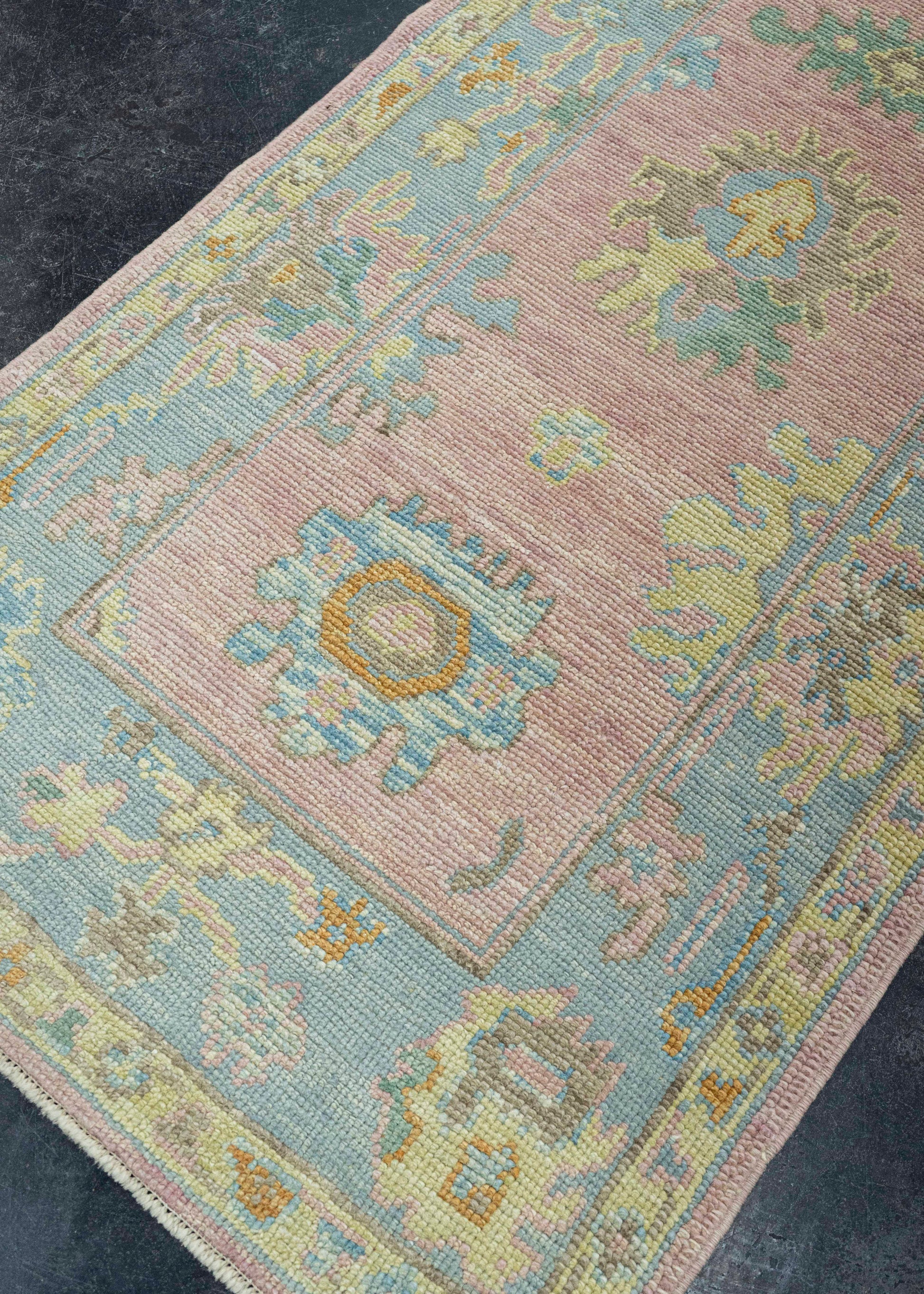 Turkish Oushak Runner Rug 2'11" x 12'2" #23660
