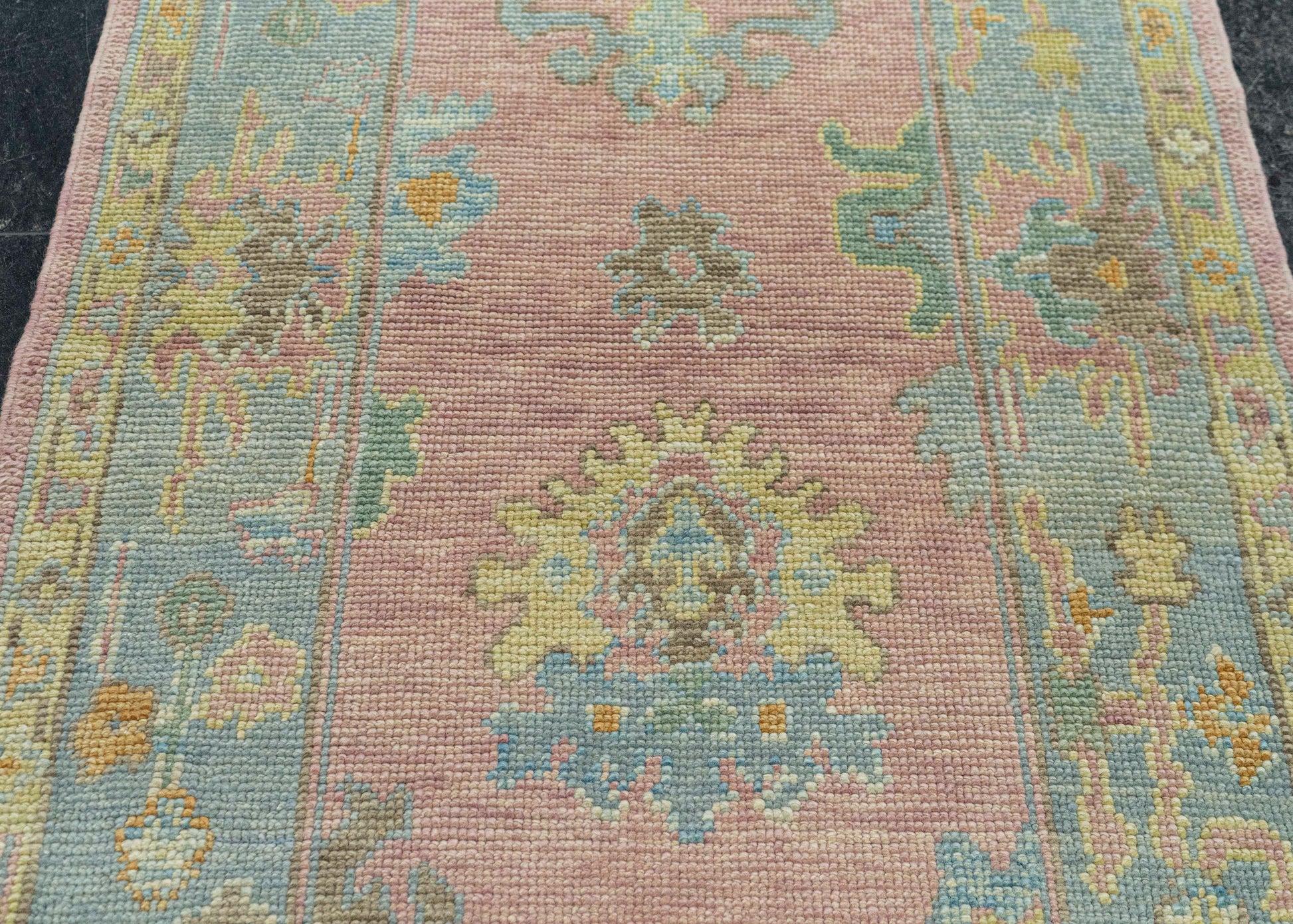 Turkish Oushak Runner Rug 2'11" x 12'2" #23660