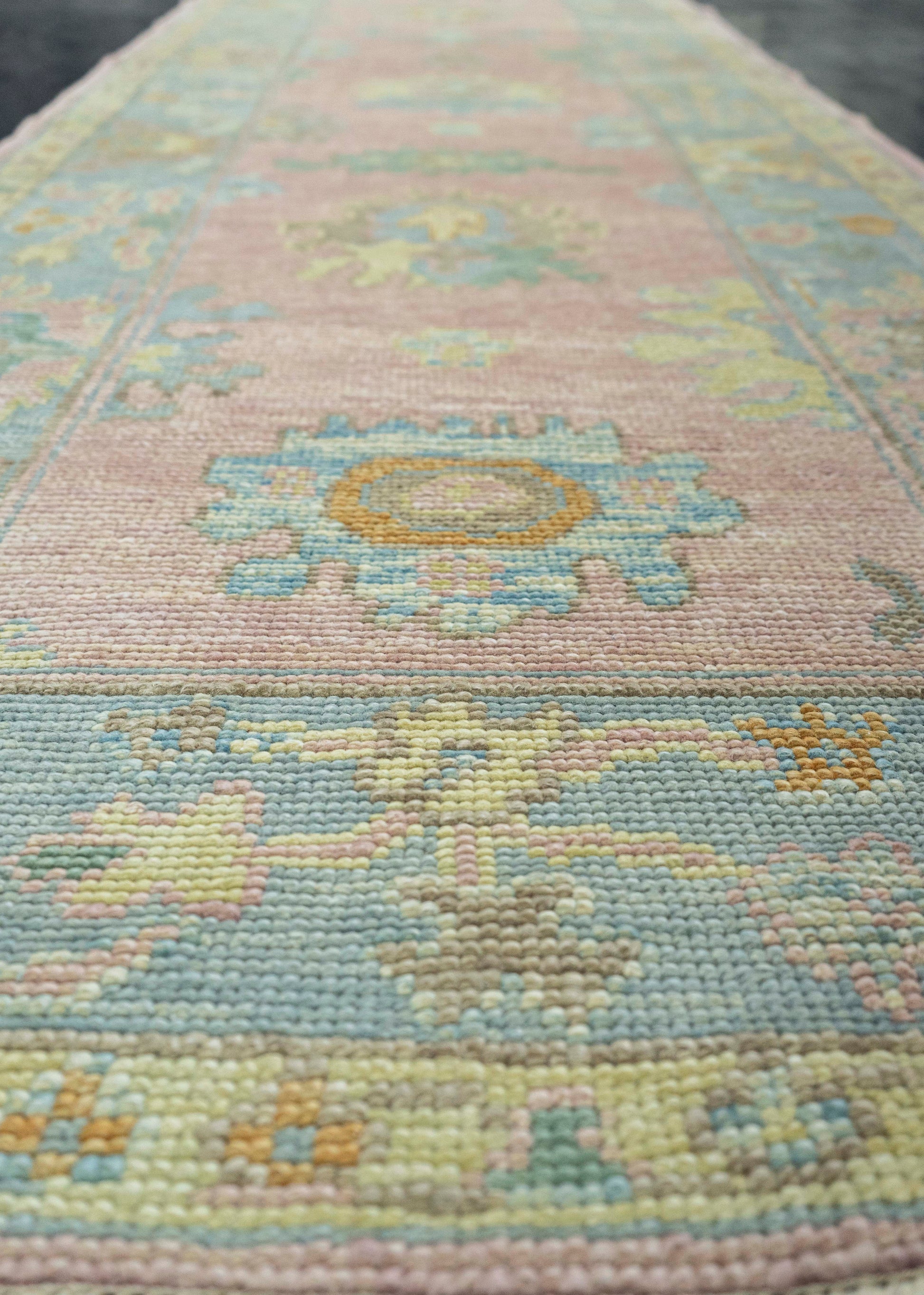 Turkish Oushak Runner Rug 2'11" x 12'2" #23660