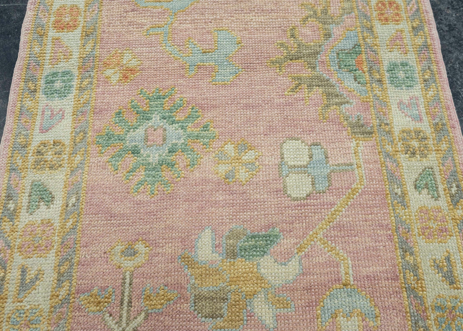 Turkish Oushak Runner Rug 2'10" x 13'7" #23659