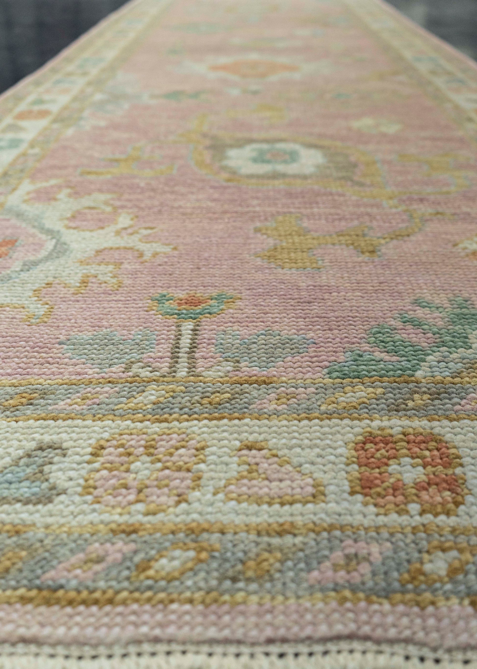 Turkish Oushak Runner Rug 2'10" x 13'7" #23659