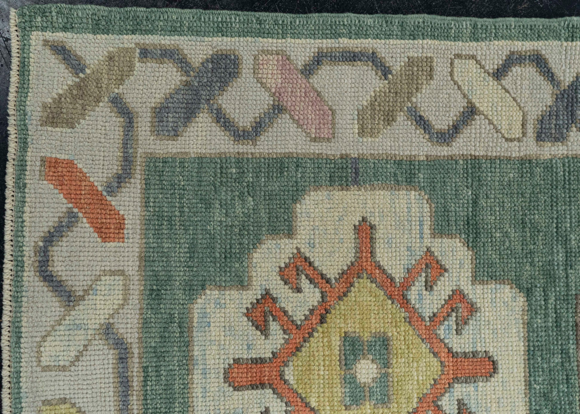 Turkish Oushak Runner Rug 3'3" x 10'6" #23658