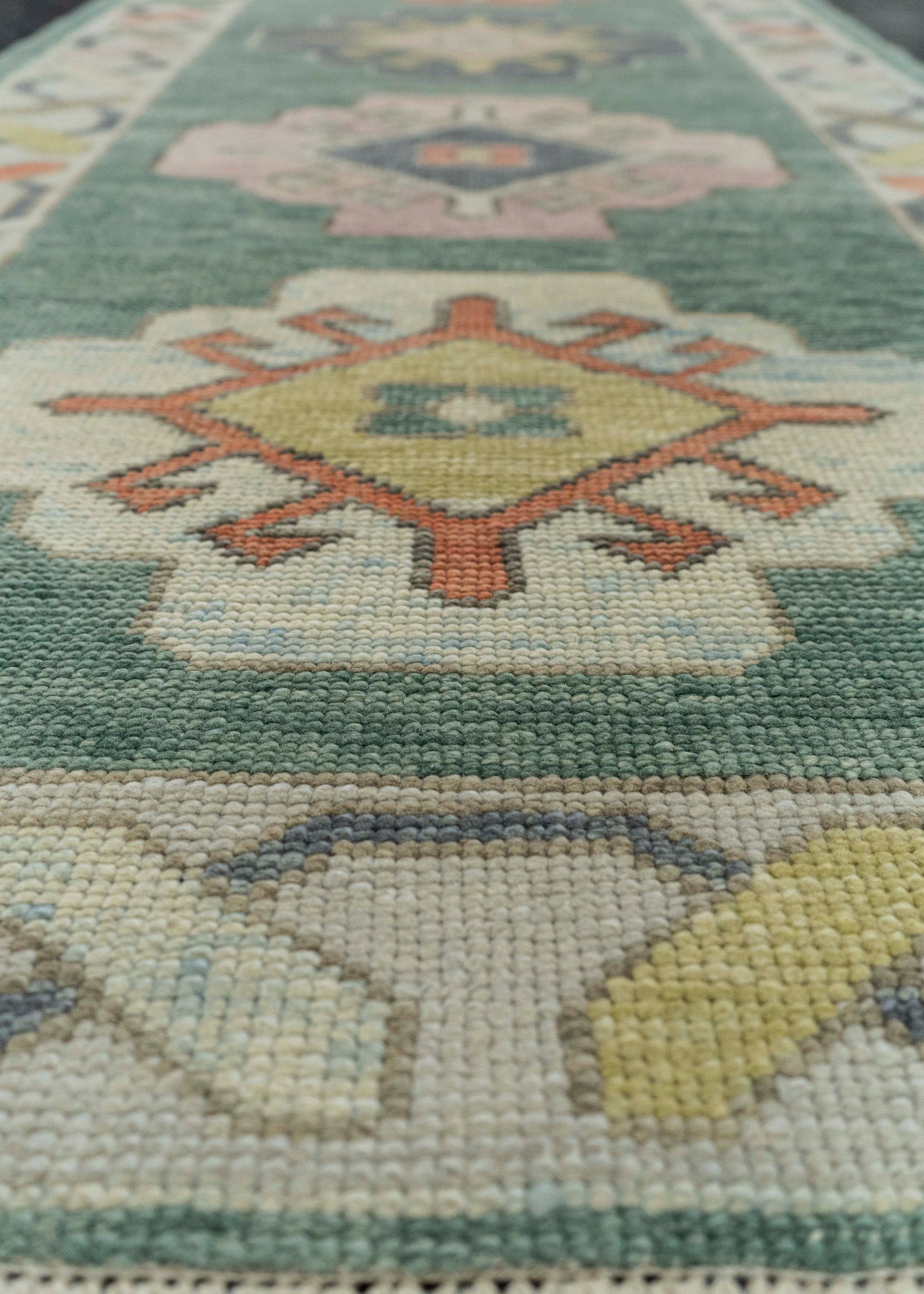 Turkish Oushak Runner Rug 3'3" x 10'6" #23658