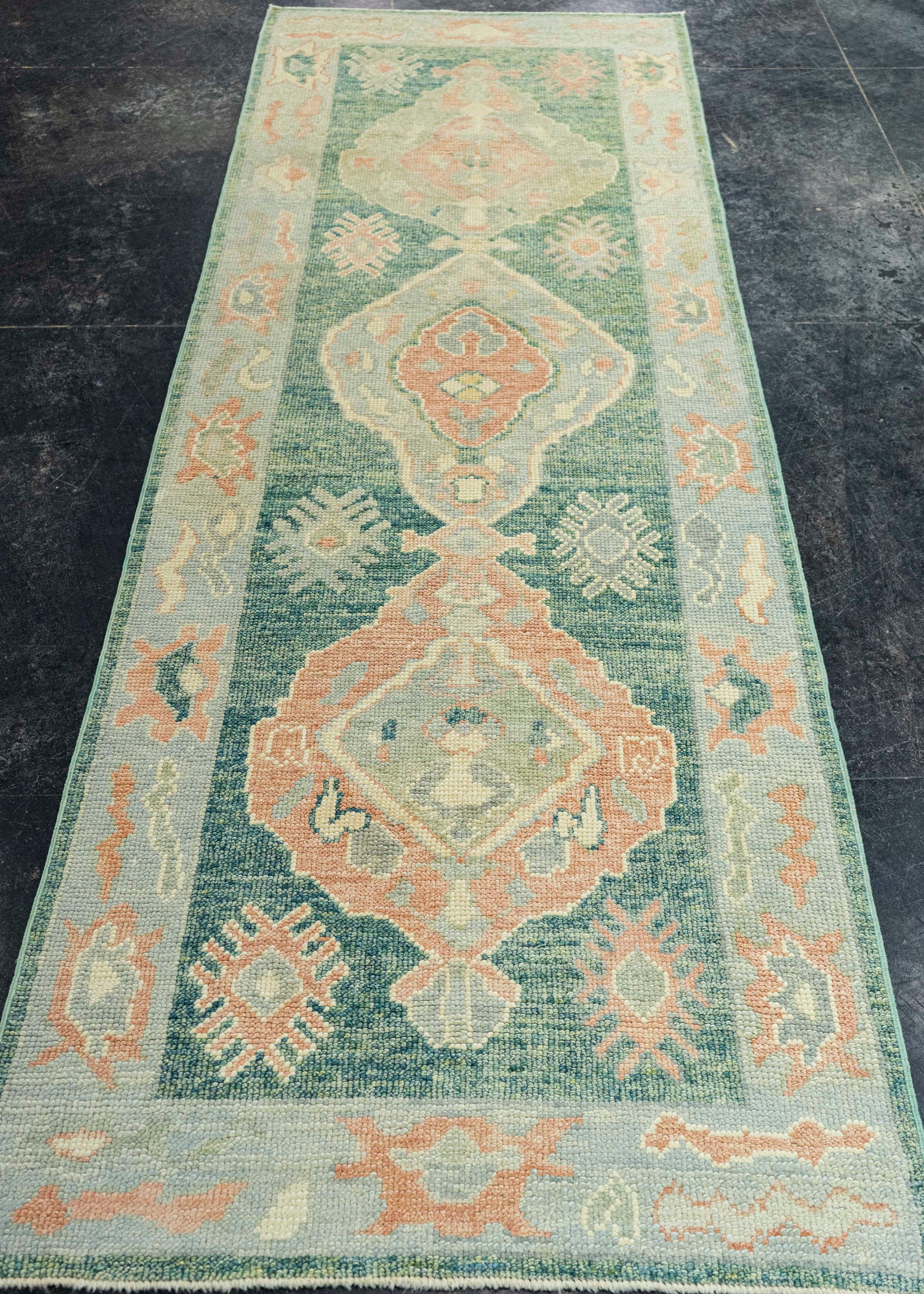 Turkish Oushak Runner Rug 2'10" x 8'8" #22309