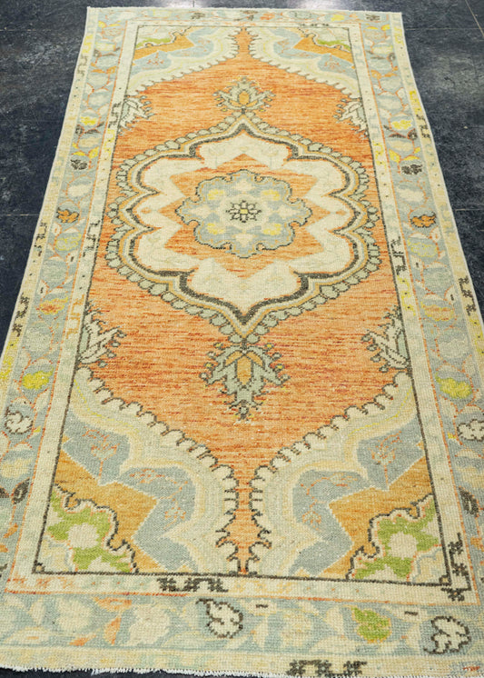 Turkish Anatolian Runner Rug 3'3" x 6'11" #22218