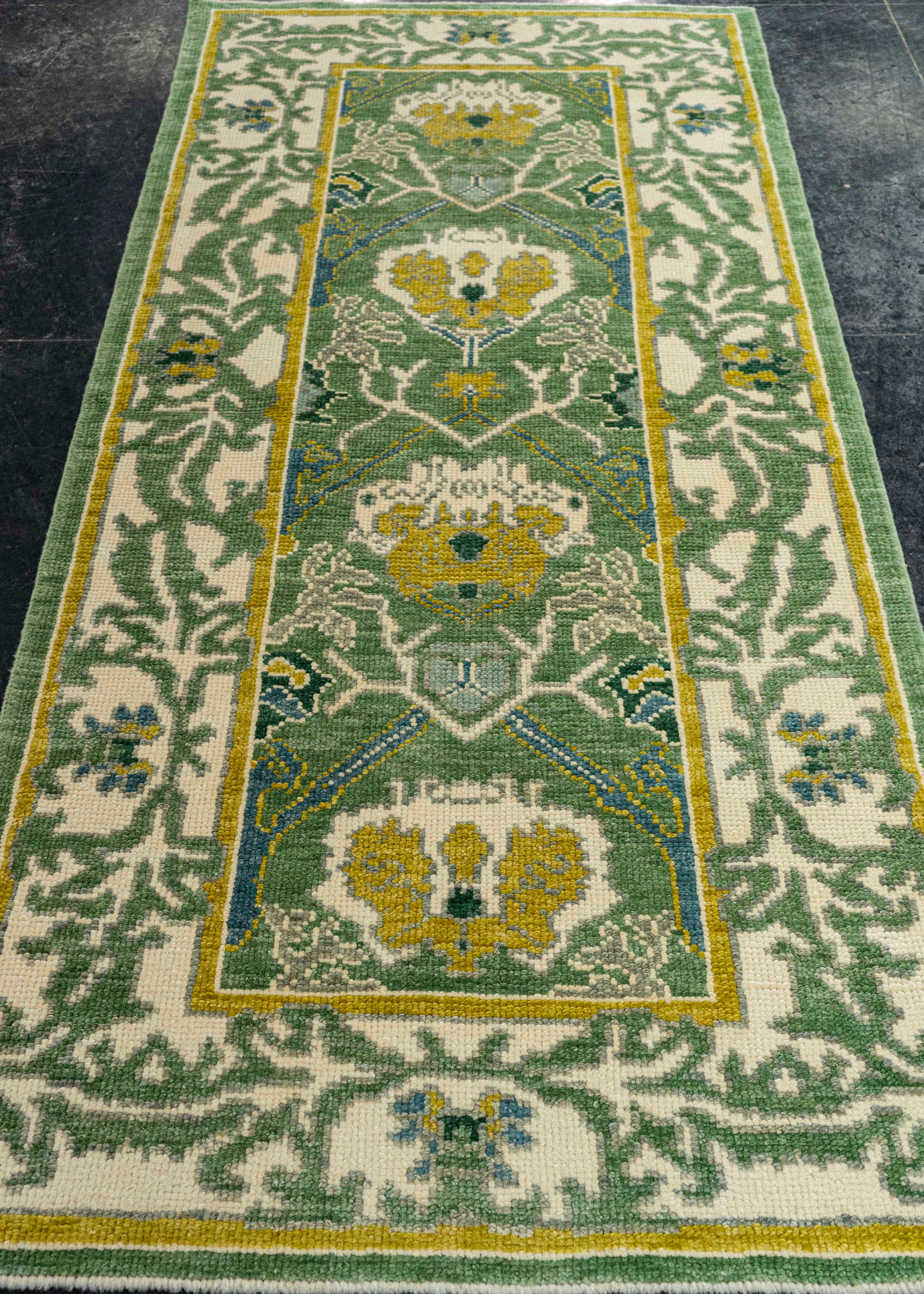 Turkish Oushak Runner Rug 3'1" x 6'11" #22223