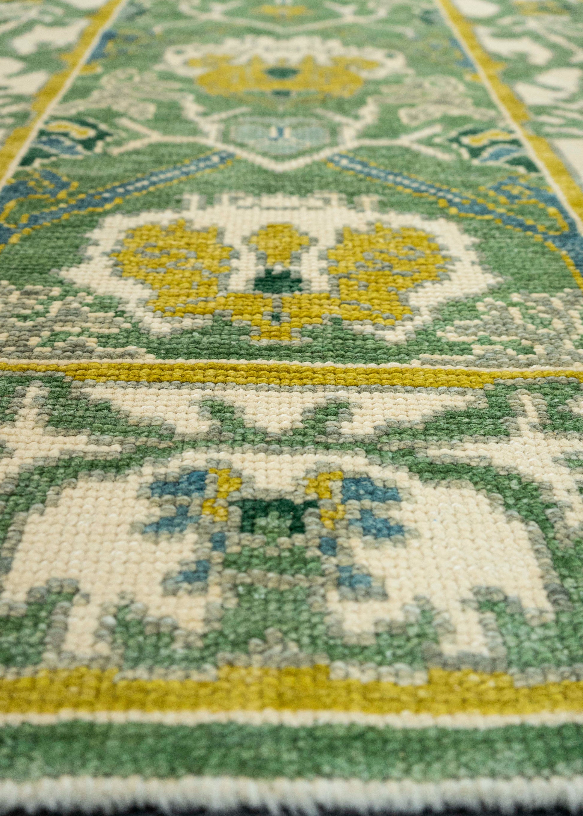 Turkish Oushak Runner Rug 3'1" x 6'11" #22223