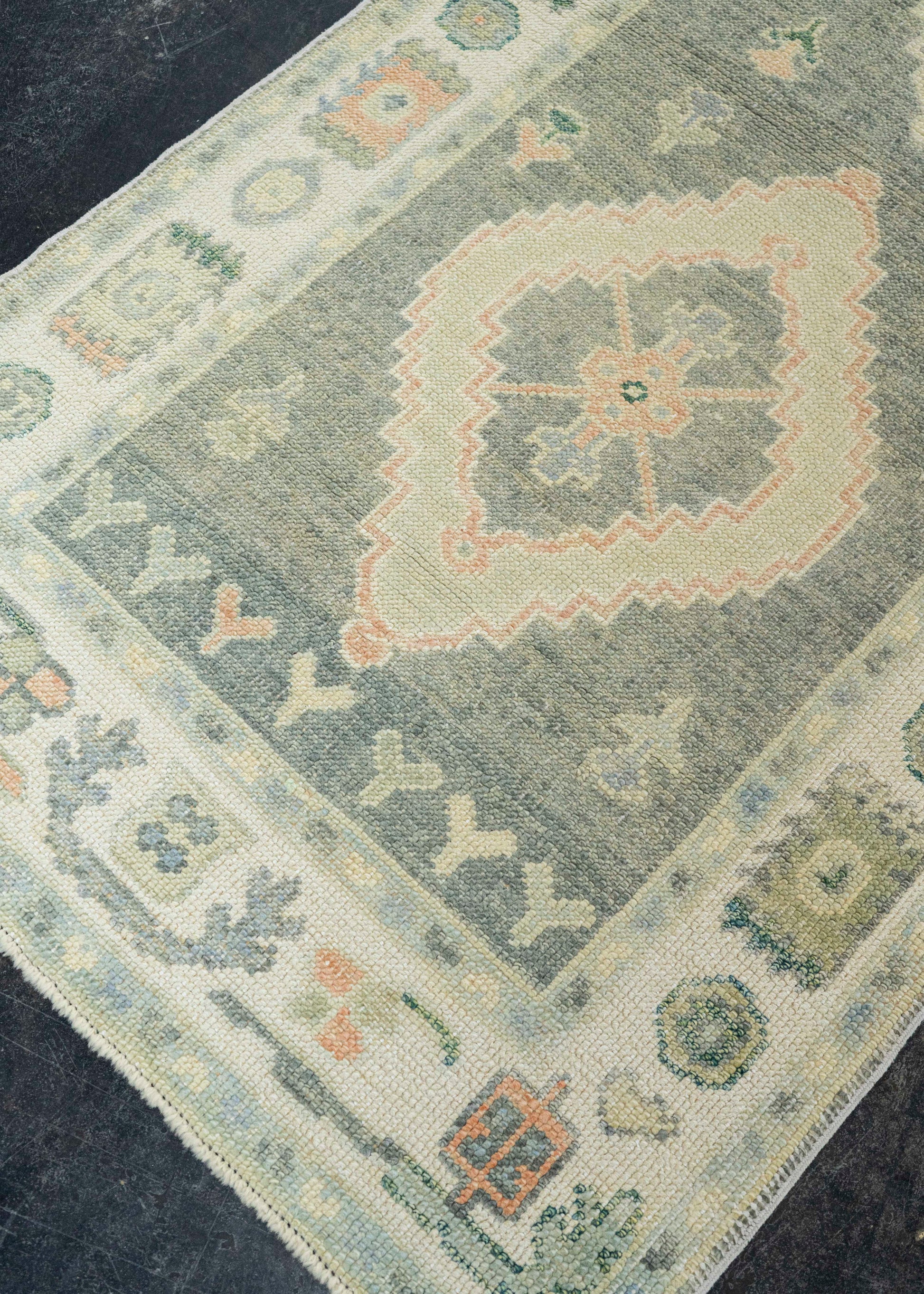 Turkish Oushak Runner Rug 3'1" x 6'4" #22136