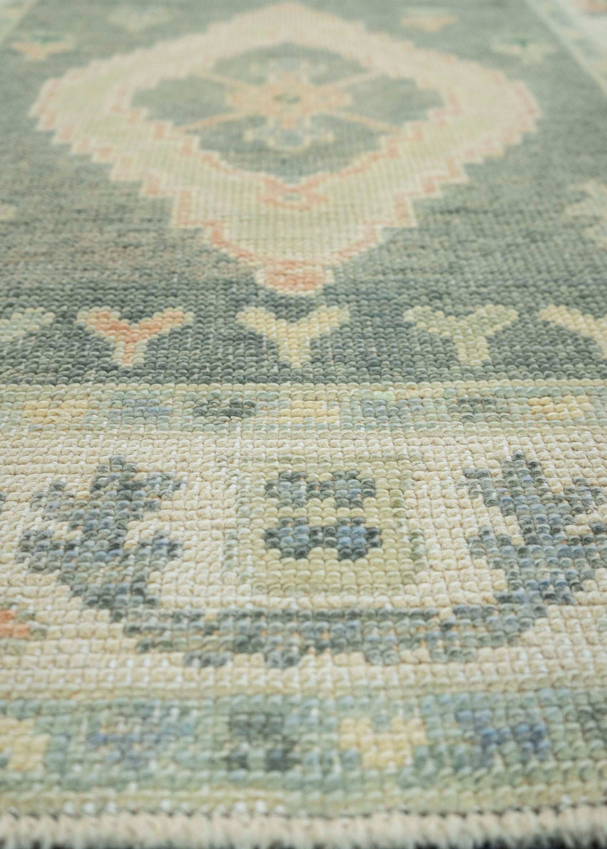 Turkish Oushak Runner Rug 3'1" x 6'4" #22136