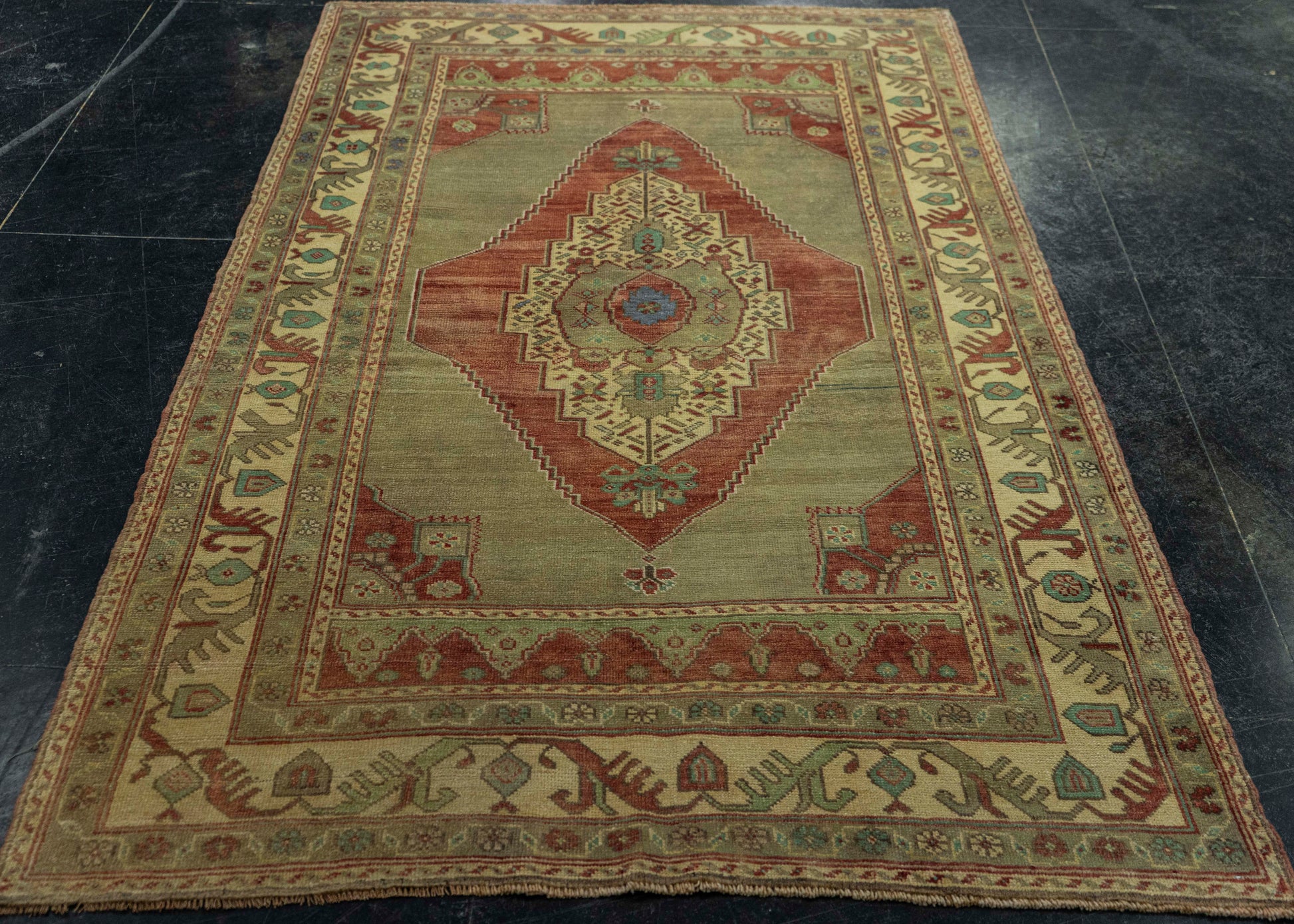 Turkish Vintage Rug 4'3" x 7' #20824