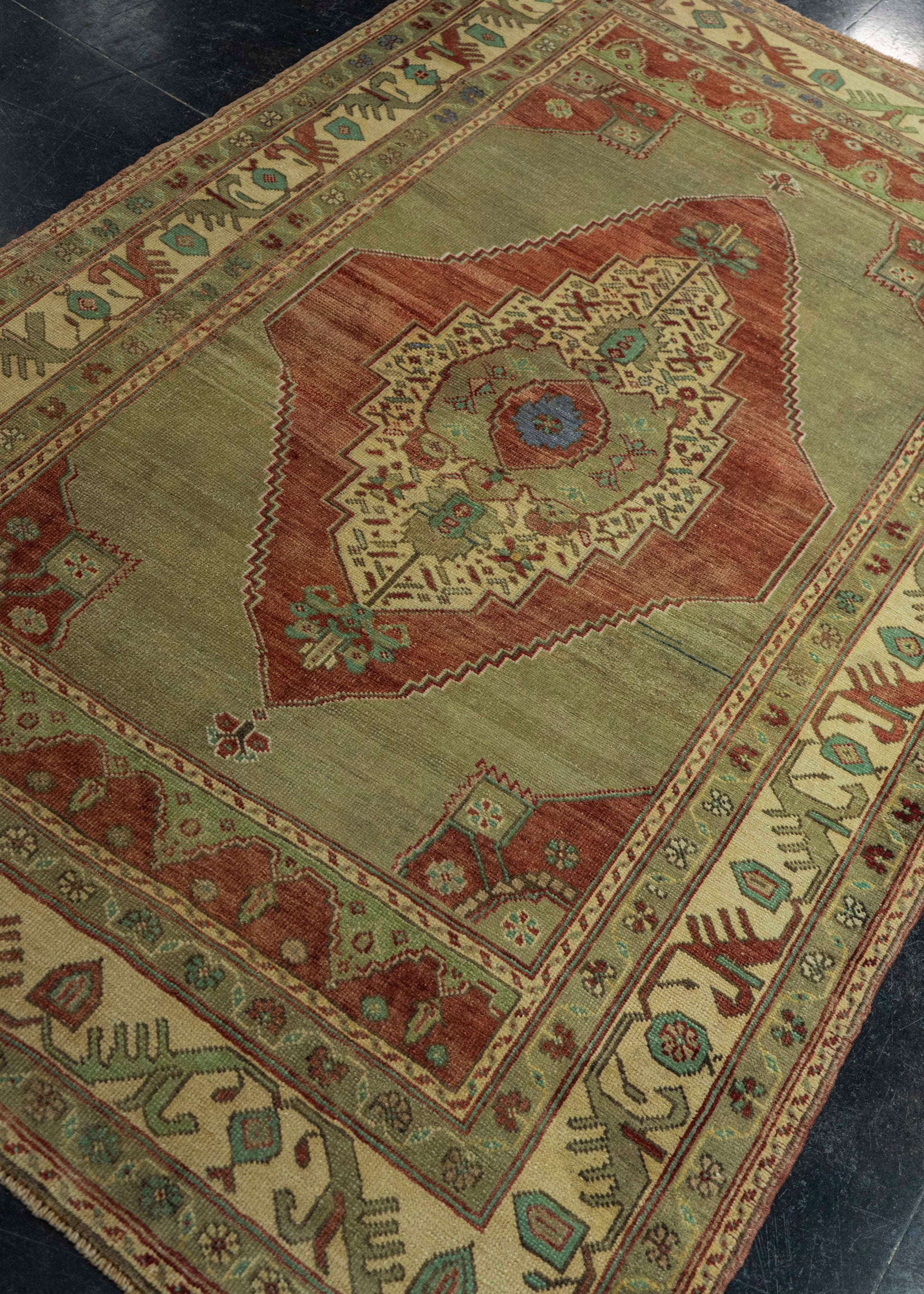 Turkish Vintage Rug 4'3" x 7' #20824