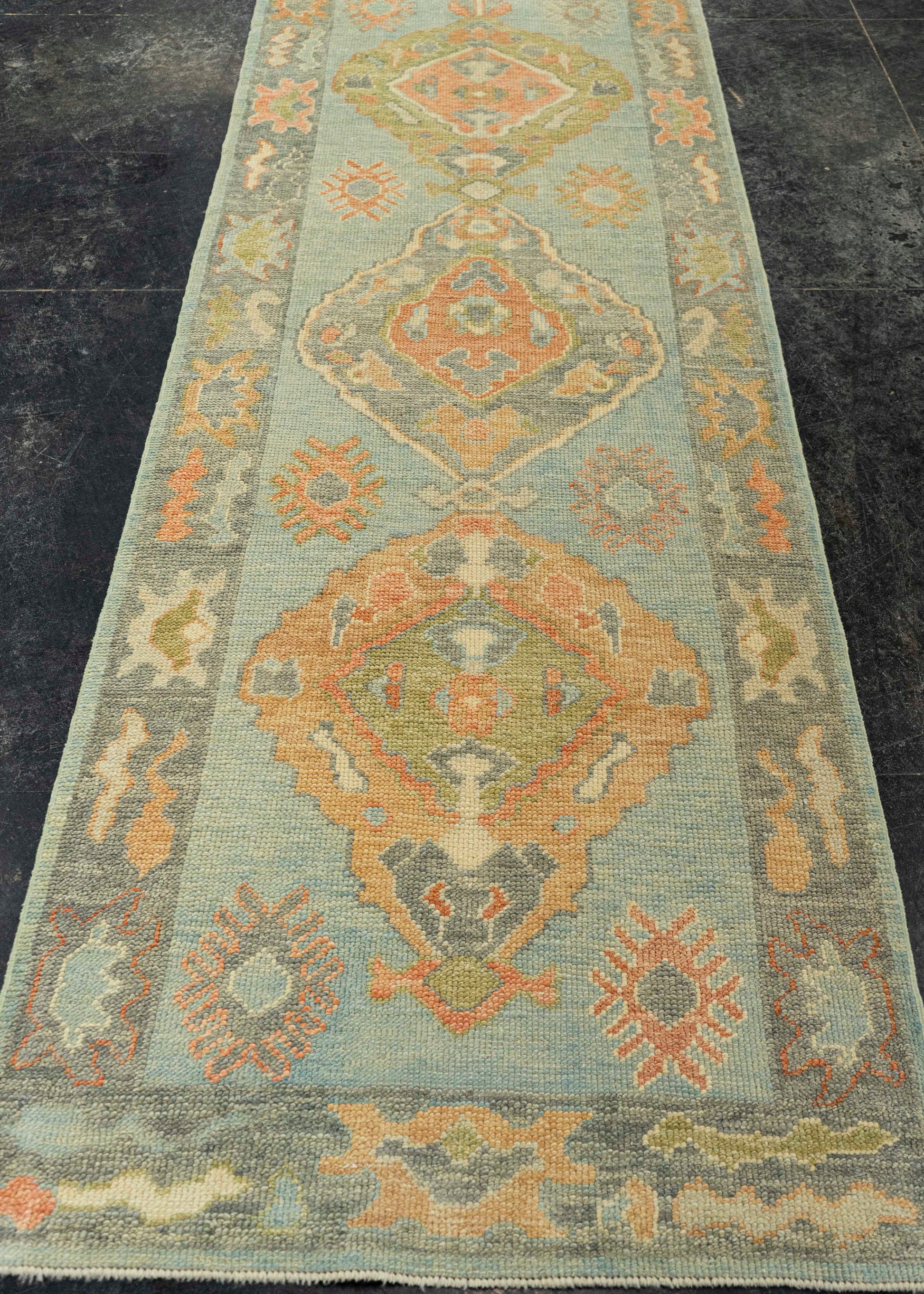 Turkish Oushak Rug 2'10" x 8'8" #22147