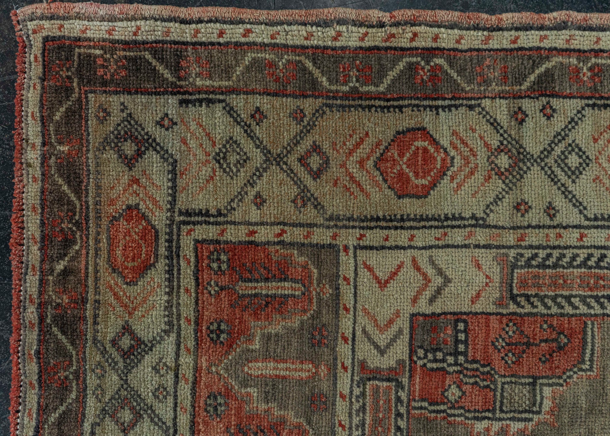 Turkish Vintage Rug 4'10" x 8'3" #20836