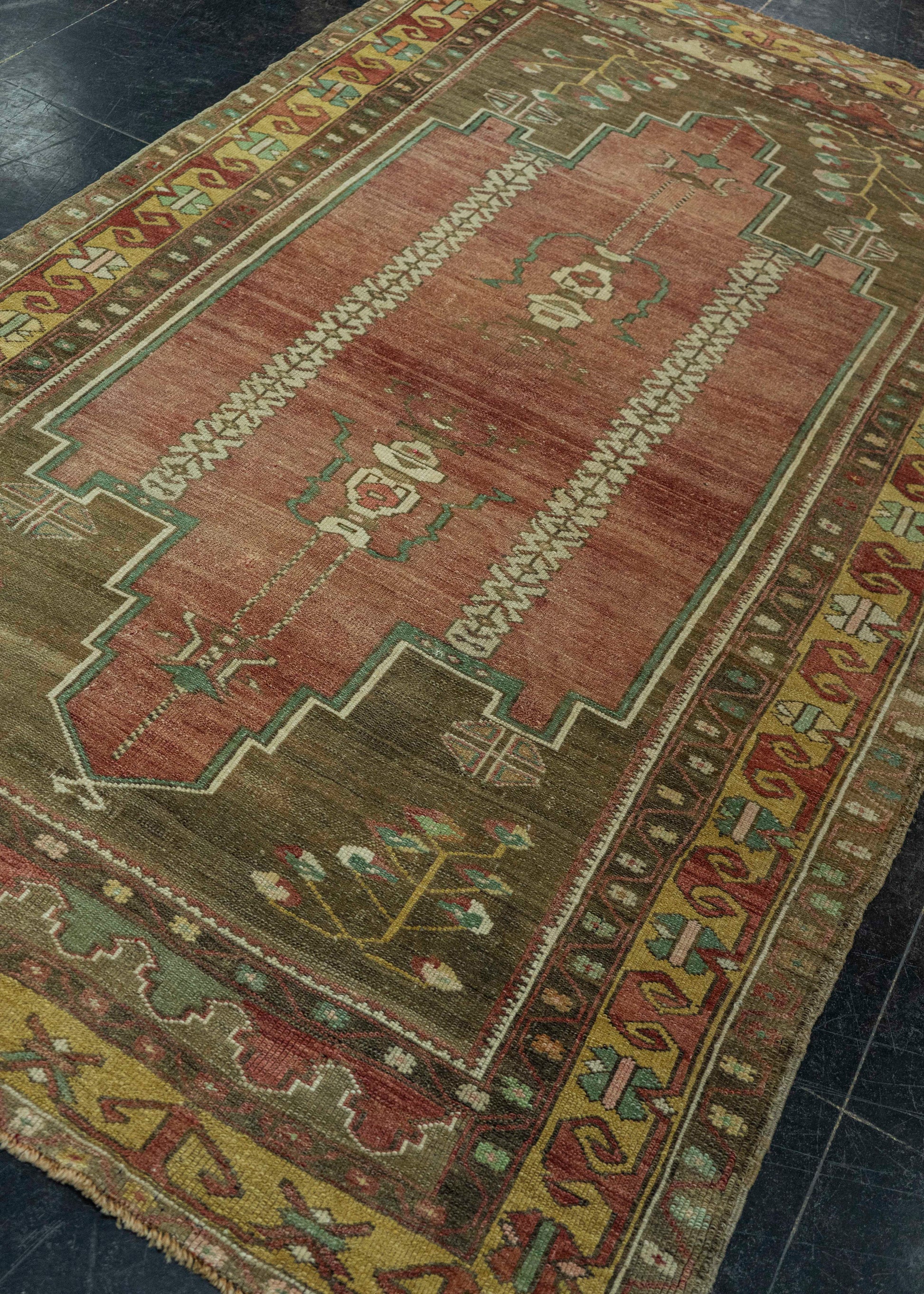 Turkish Vintage Rug 4'7" x 8'2" #20832