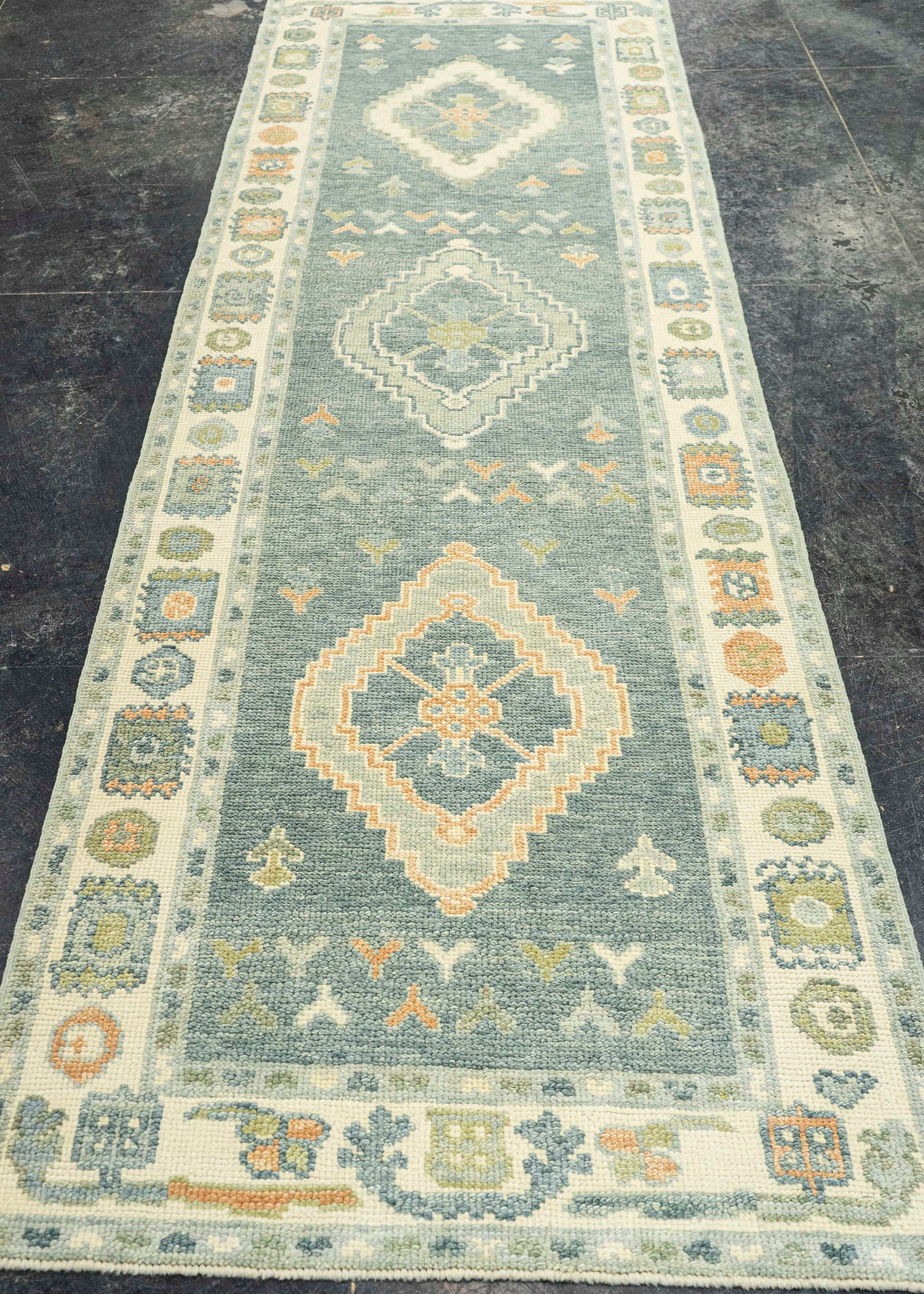 Turkish Oushak Rug 3' x 10' #22135