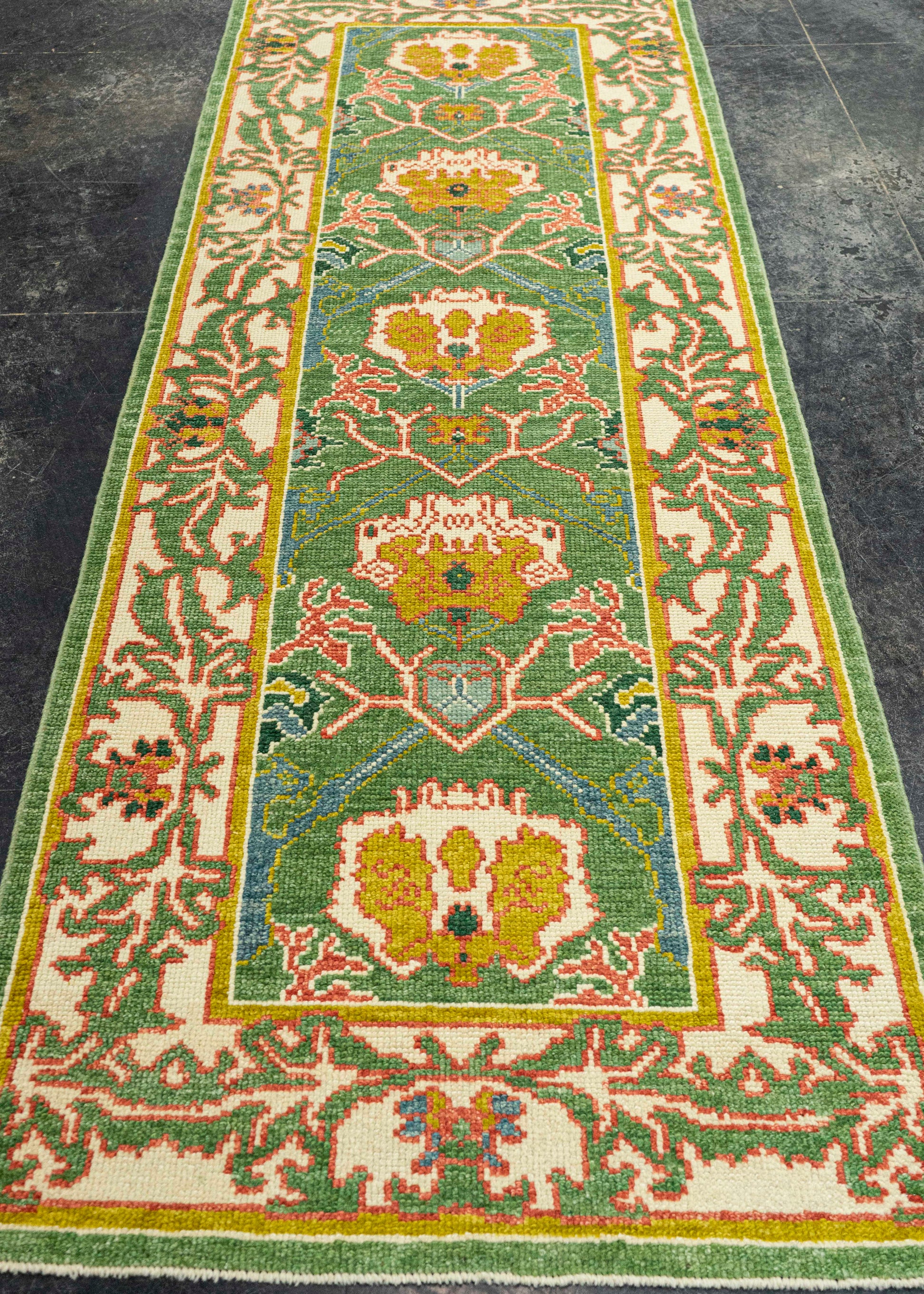 Turkish Oushak Rug 3'1" x 8'9" #22316