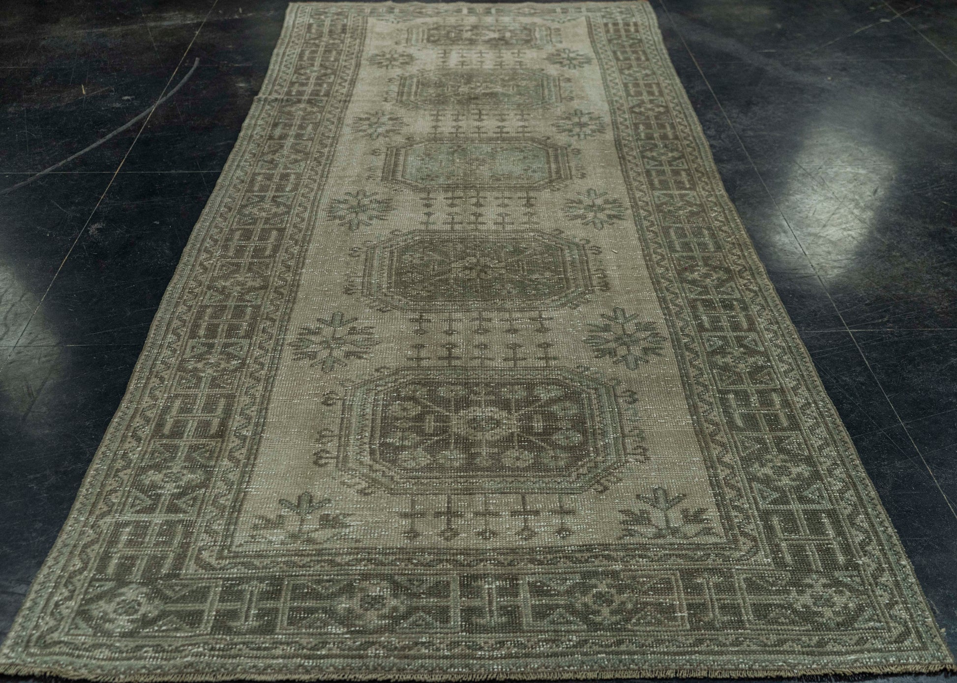 Turkish Vintage Rug 4'8" x 11'6" #20773