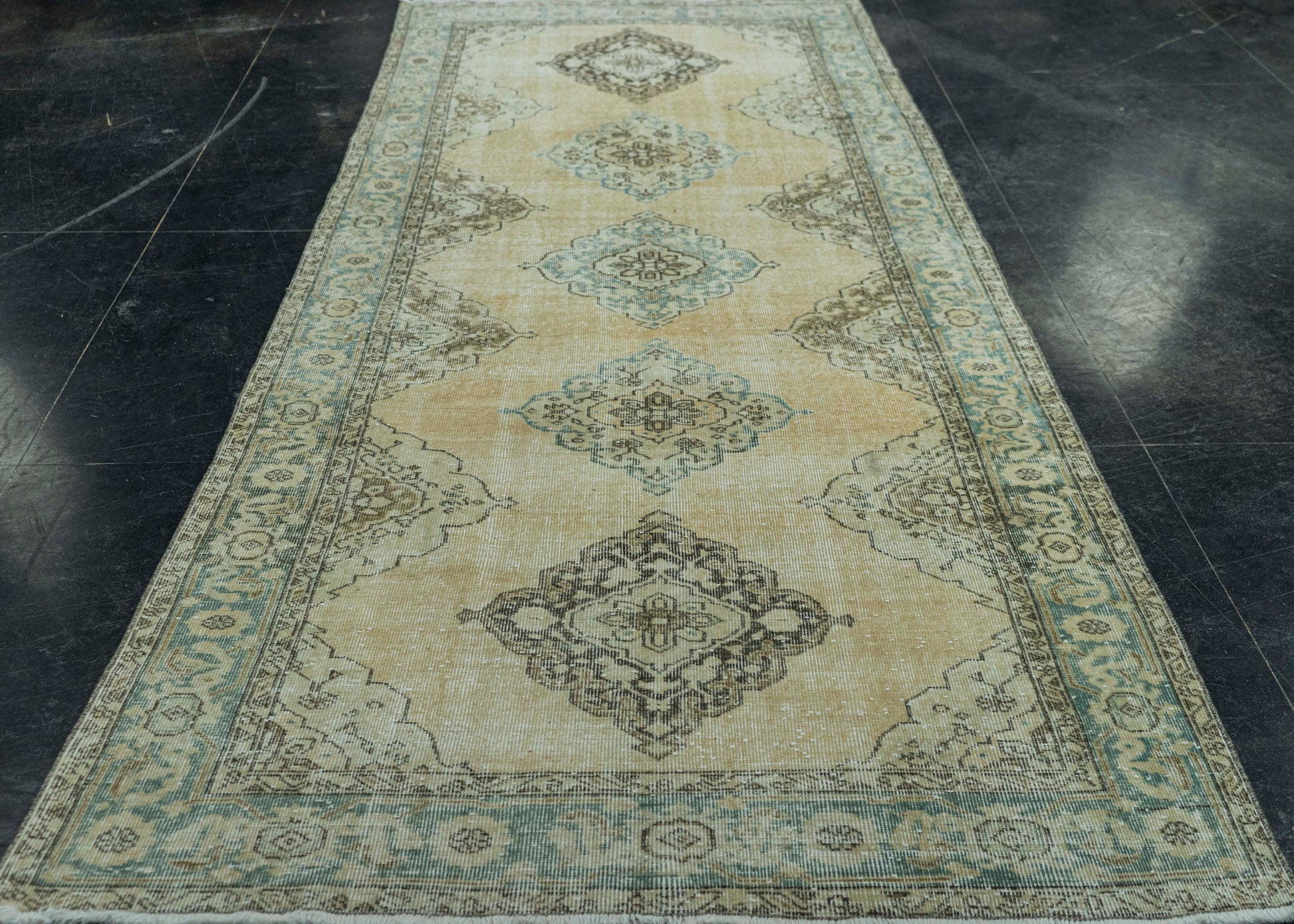 Turkish Vintage Rug 4'7" x 11'10" #20772