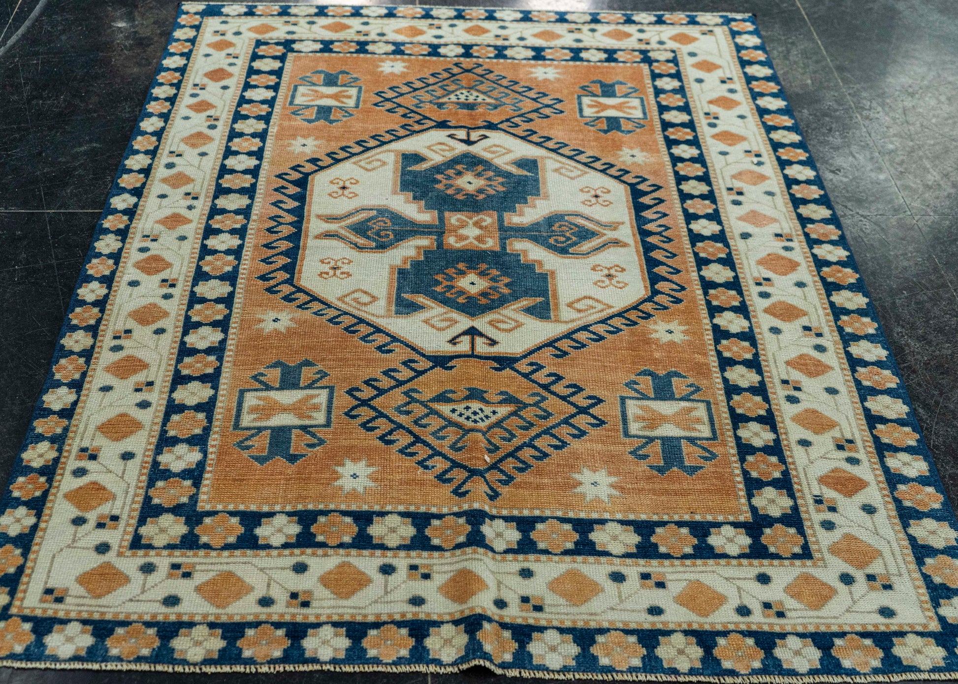 Turkish Vintage Rug 4'5" x 5'9" #20782