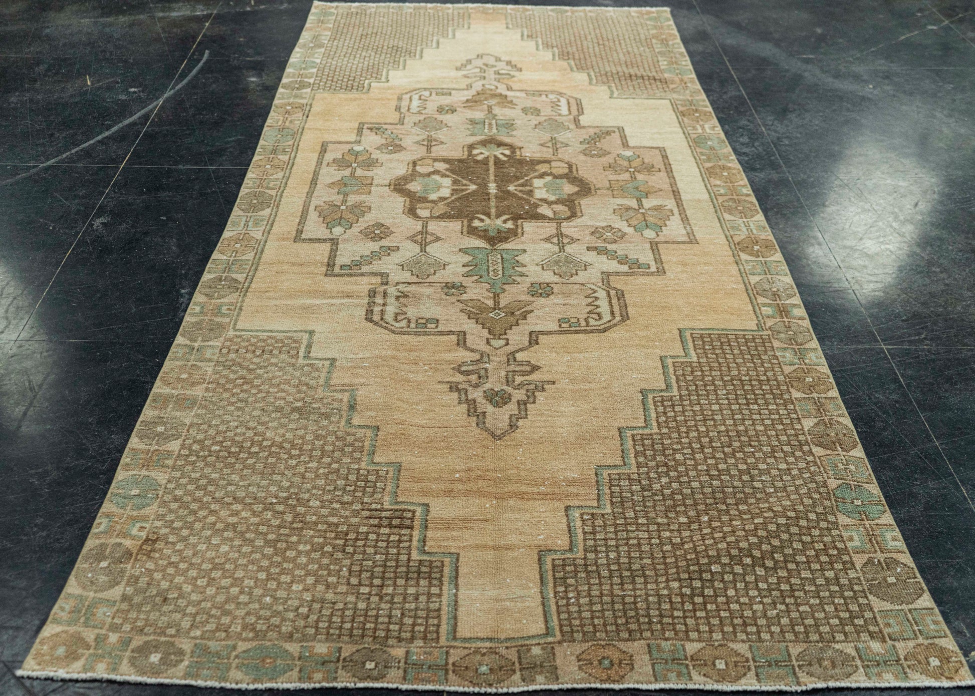 Turkish Vintage Rug 4'5" x 11'4" #20788