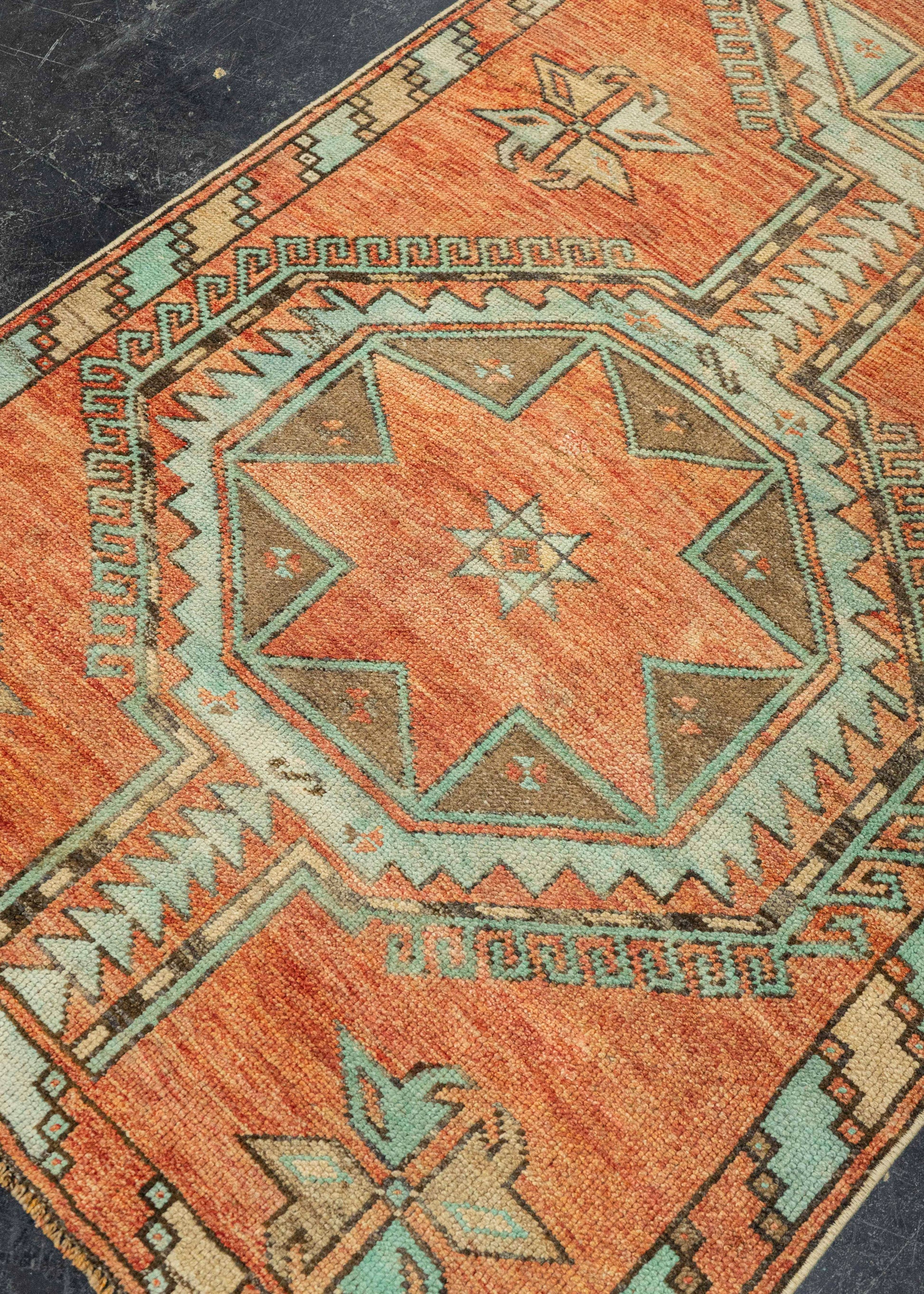 Turkish Vintage Rug  3'3" x 9'5" #22675