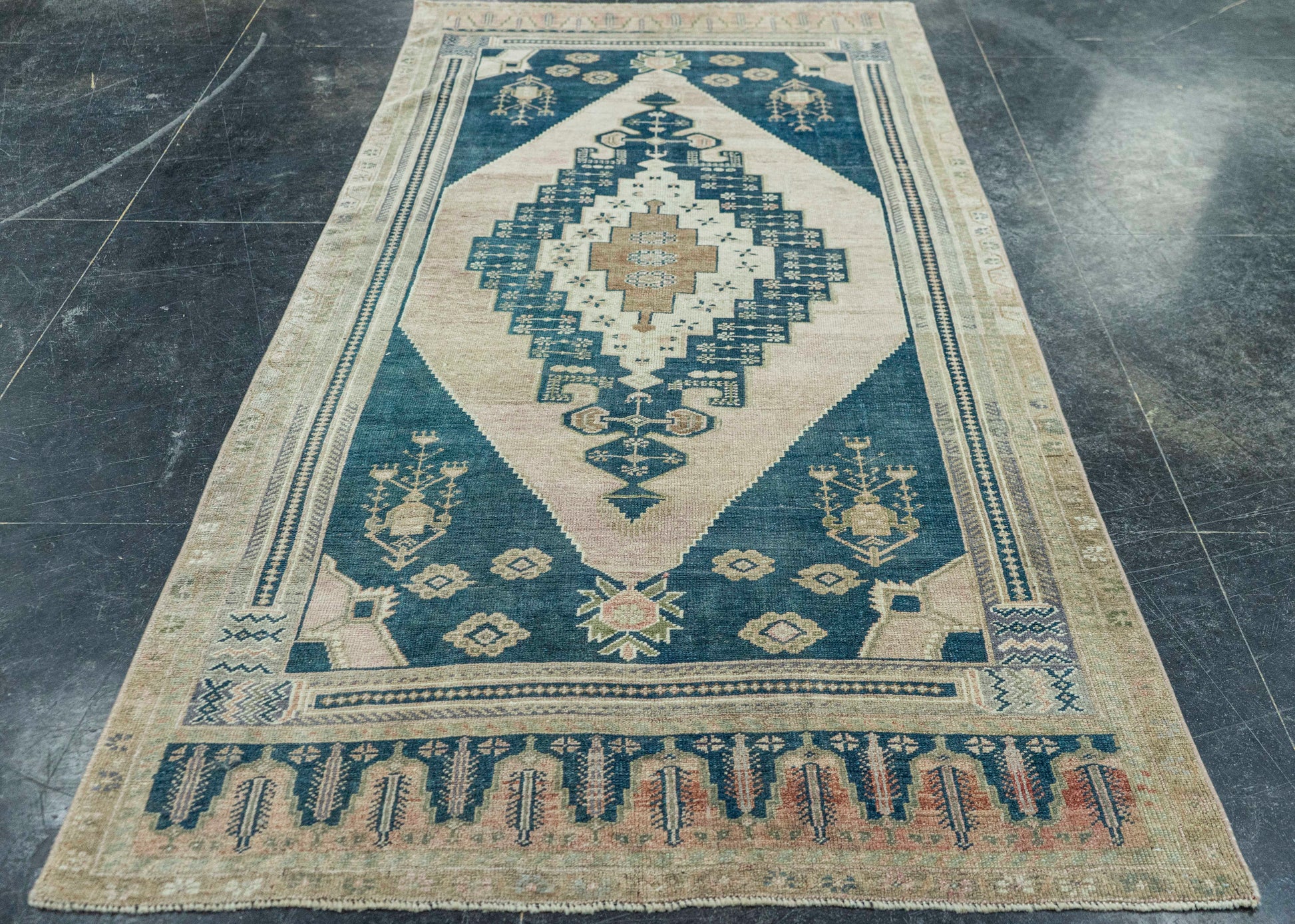 Turkish Vintage Rug 4'3" x 9'3" #20680