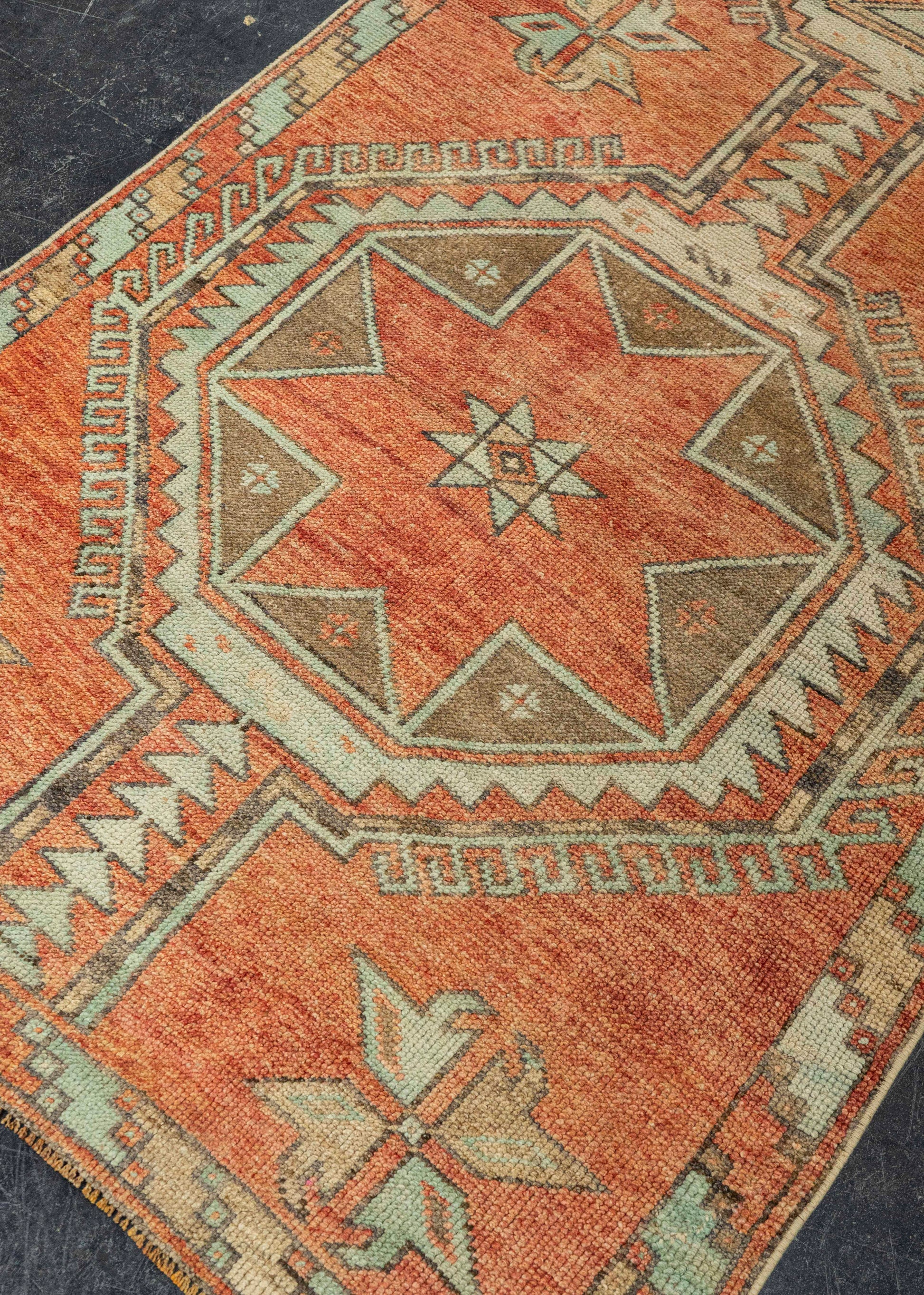 Turkish Vintage Rug  3'4" x 10' #22634