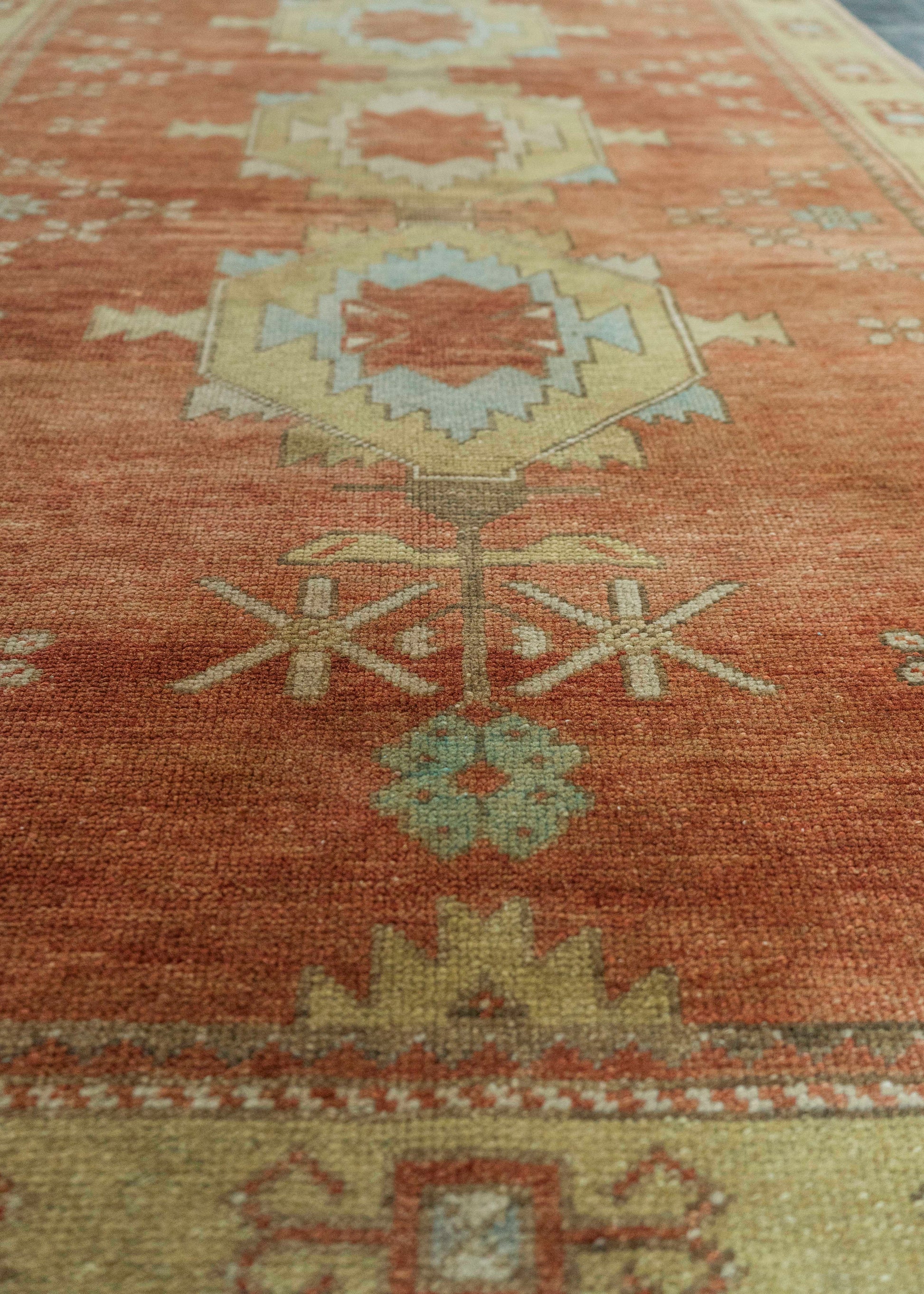 Turkish Vintage Rug 3'11" x 11' #20660