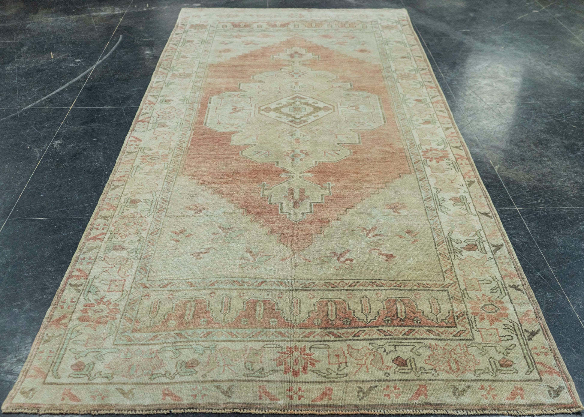Turkish Vintage Rug 4'9" x 10'9" #20661