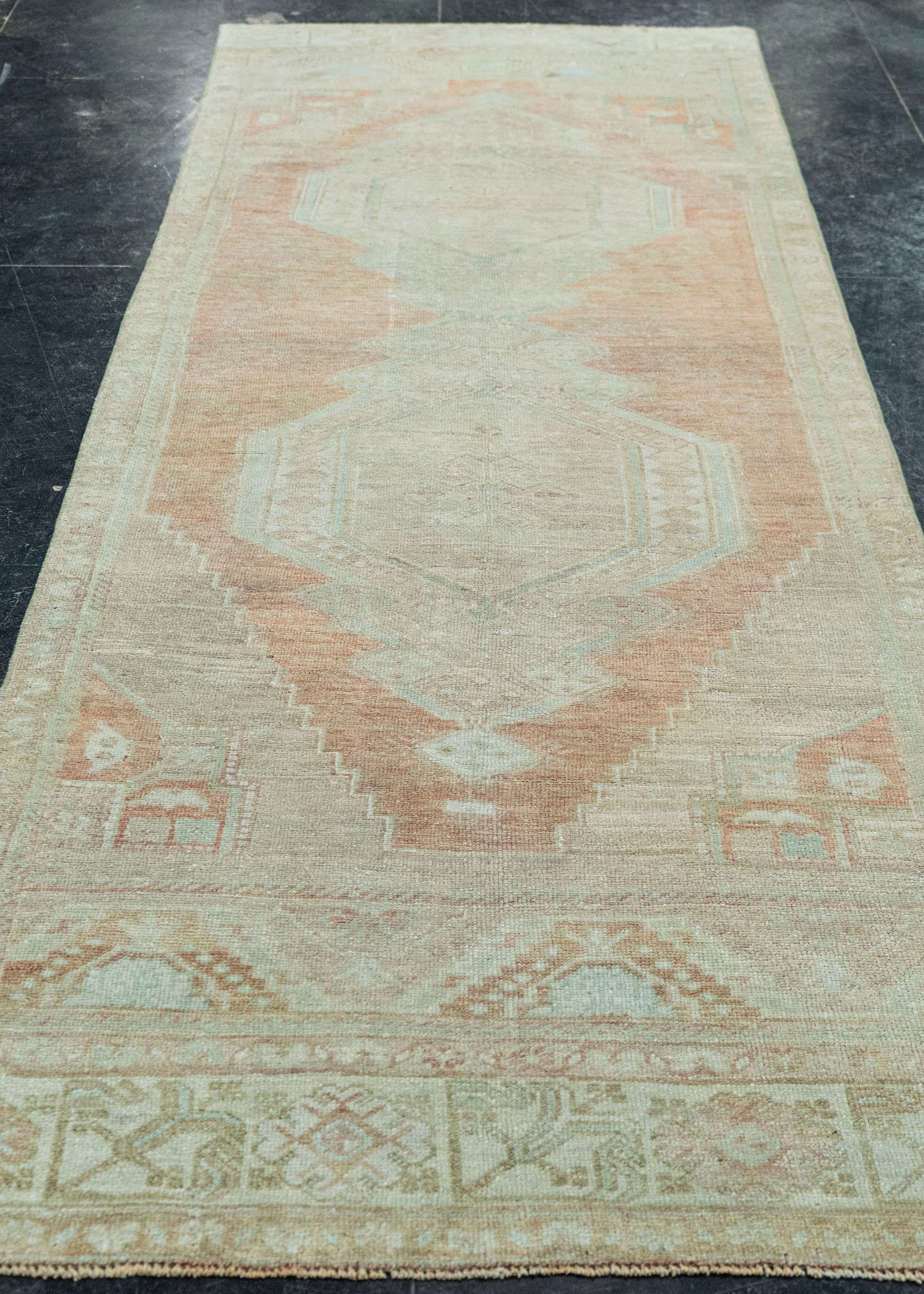 Turkish Vintage Rug 3'8" x 10'9" #20655