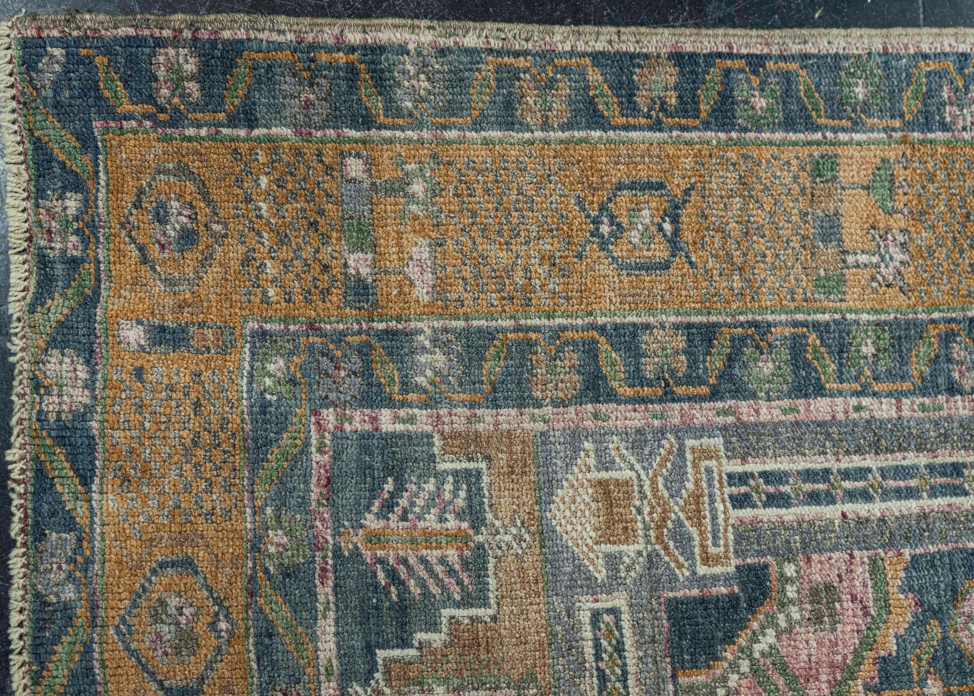 Turkish Vintage Rug 4'8" x 9'7" #20551