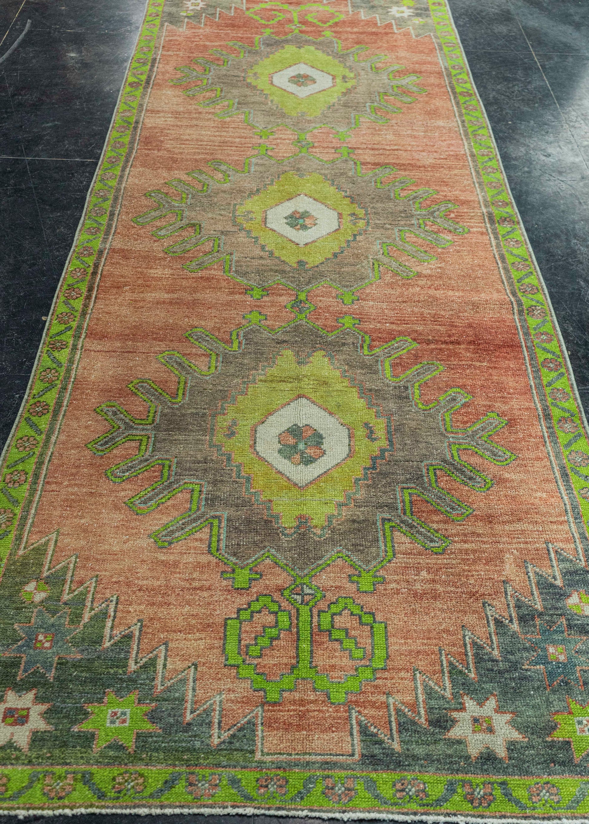 Turkish Vintage Rug 3'9" x 10'10" #20652