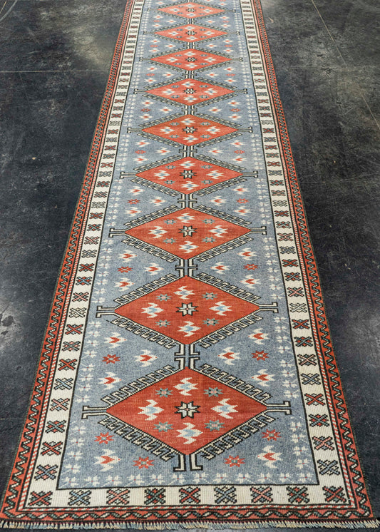 Turkish Vintage Rug  2'7 x 12'6" #22764