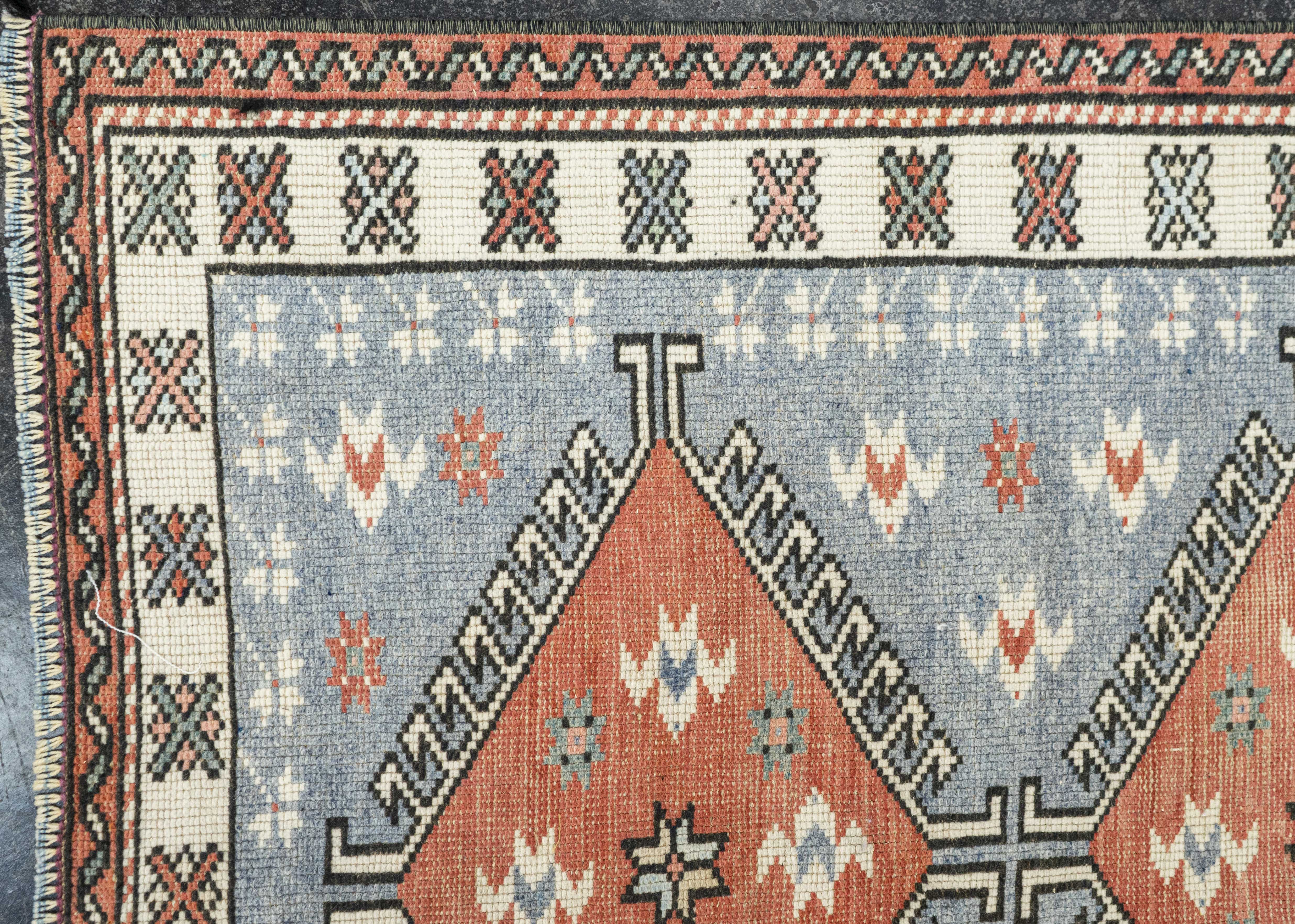 Turkish Vintage Rug 2'7 x 12'6