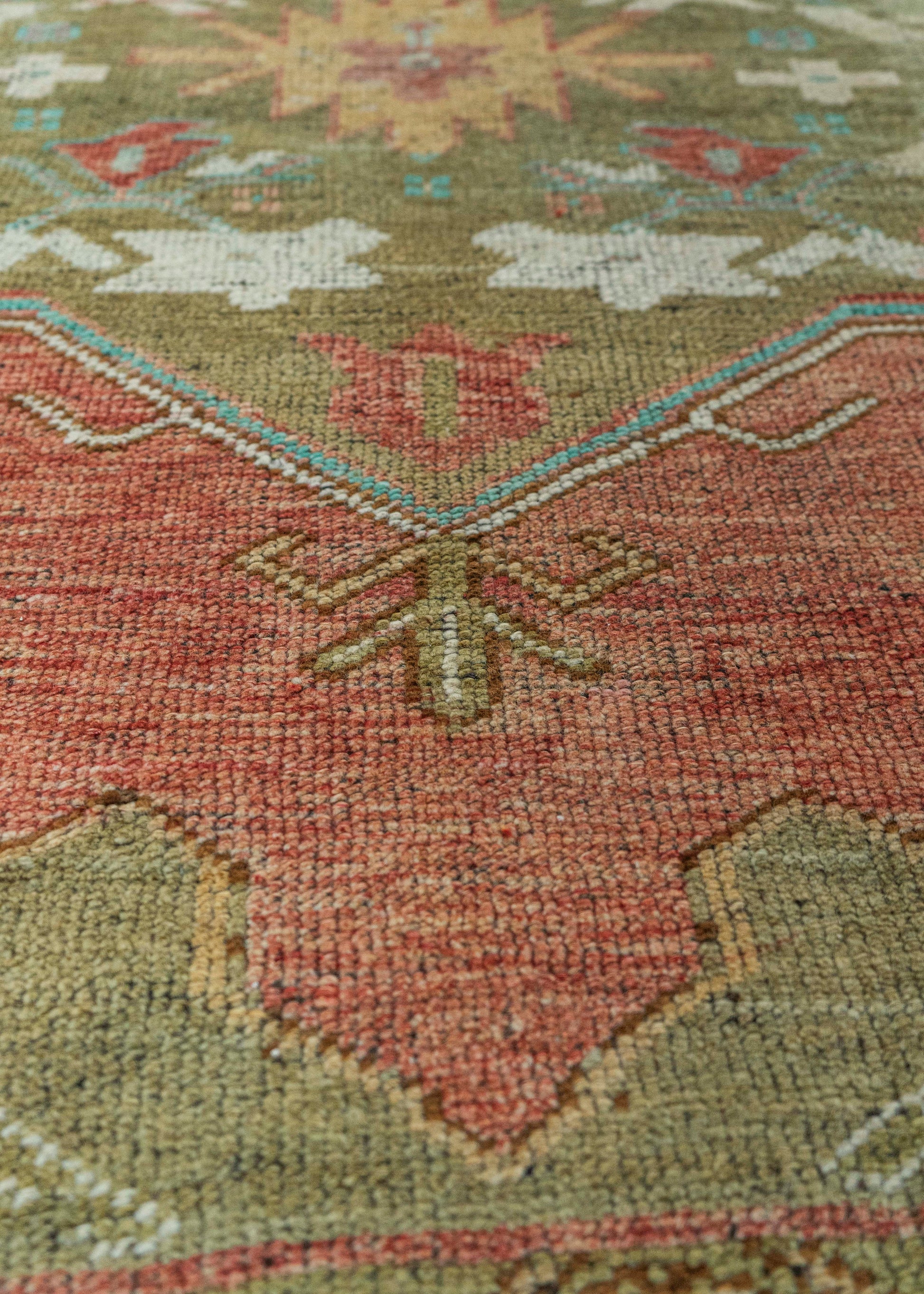 Turkish Vintage Rug 3'7" x 10'5" #20849