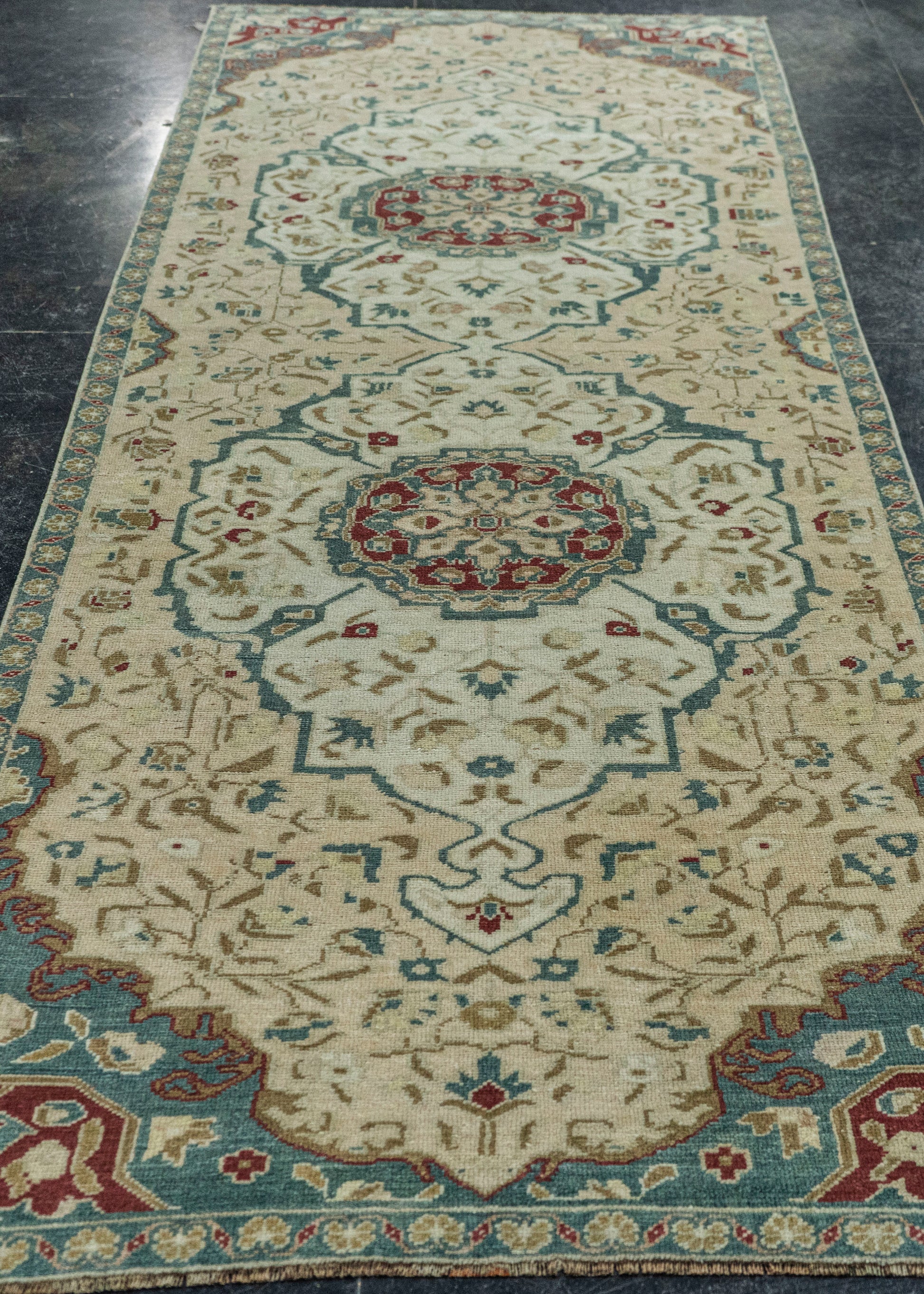 Turkish Vintage Rug 3'7" x 10'1" #20830